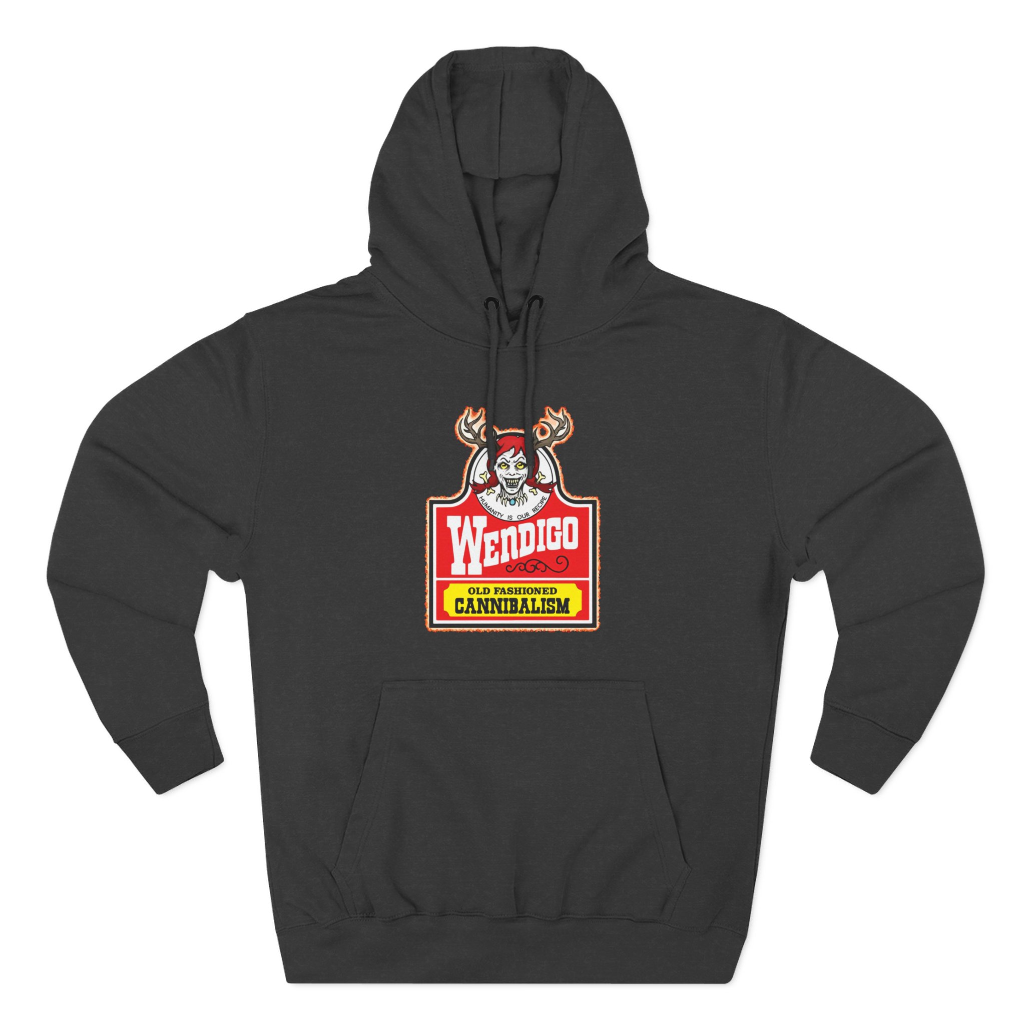 Wendigo Old Fashioned Cannibalism Three-Panel Fleece Hoodie