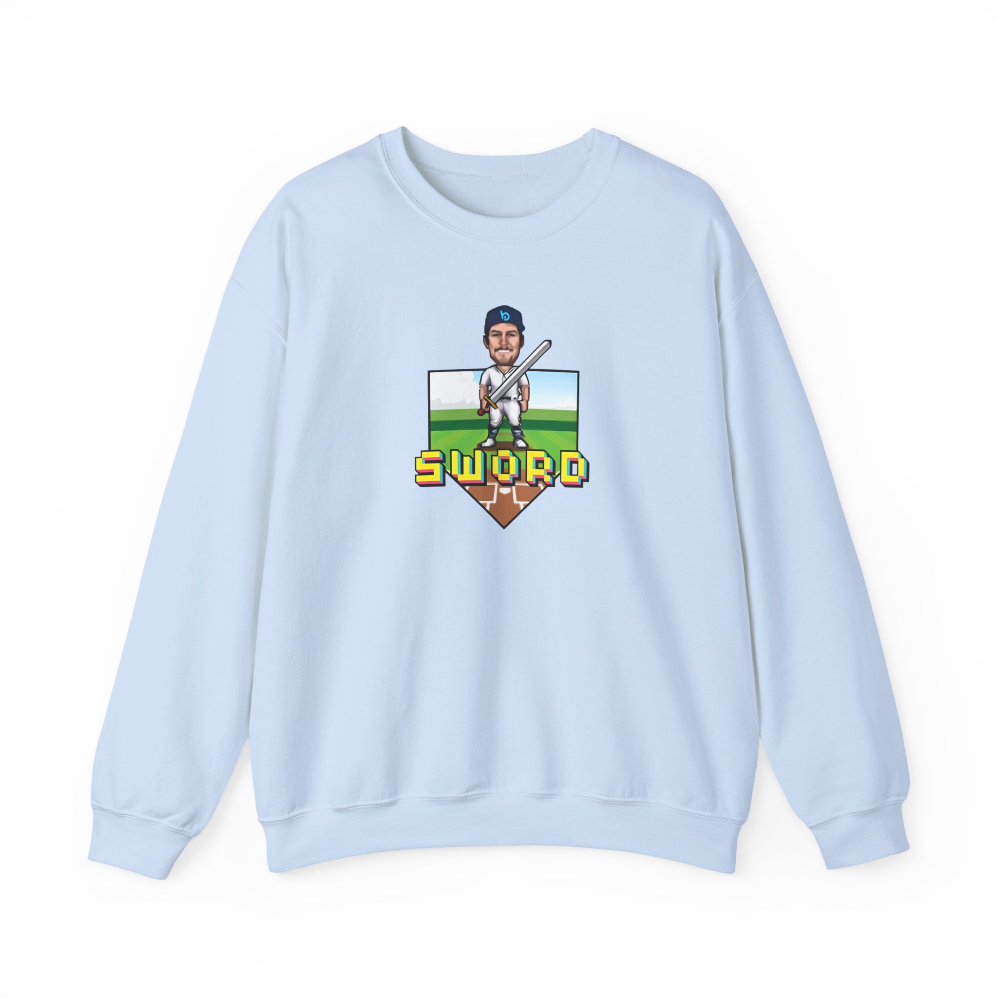 Trevor Bauer Sword Pixel Art Unisex Heavy Blendâ„¢ Crewneck Sweatshirt