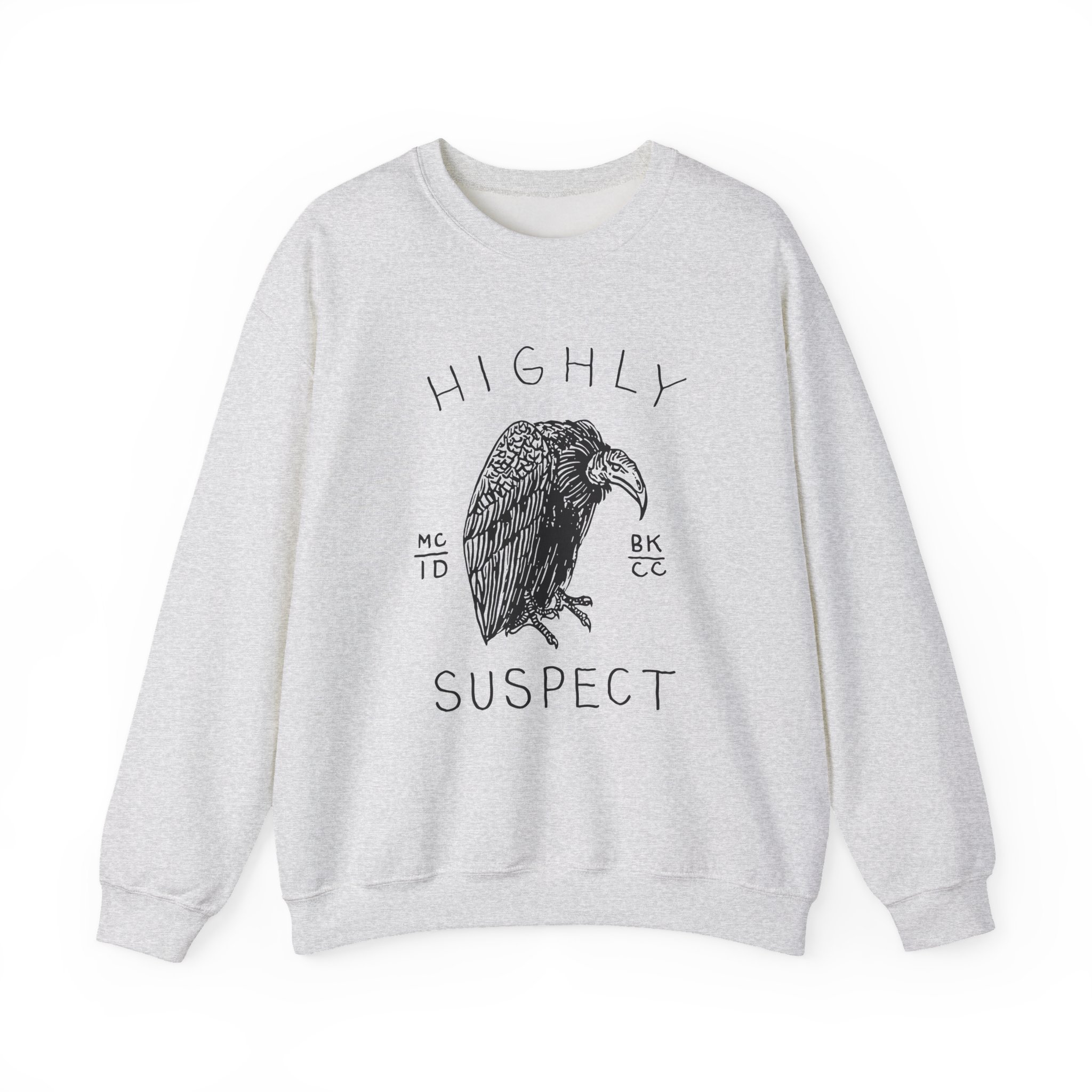 Highly Suspect Vulture Natural Unisex Heavy Blend Crewneck Sweatshirt