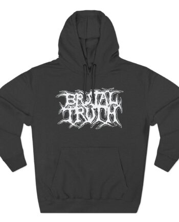 Brutal Truth Logo Three-Panel Fleece Hoodie