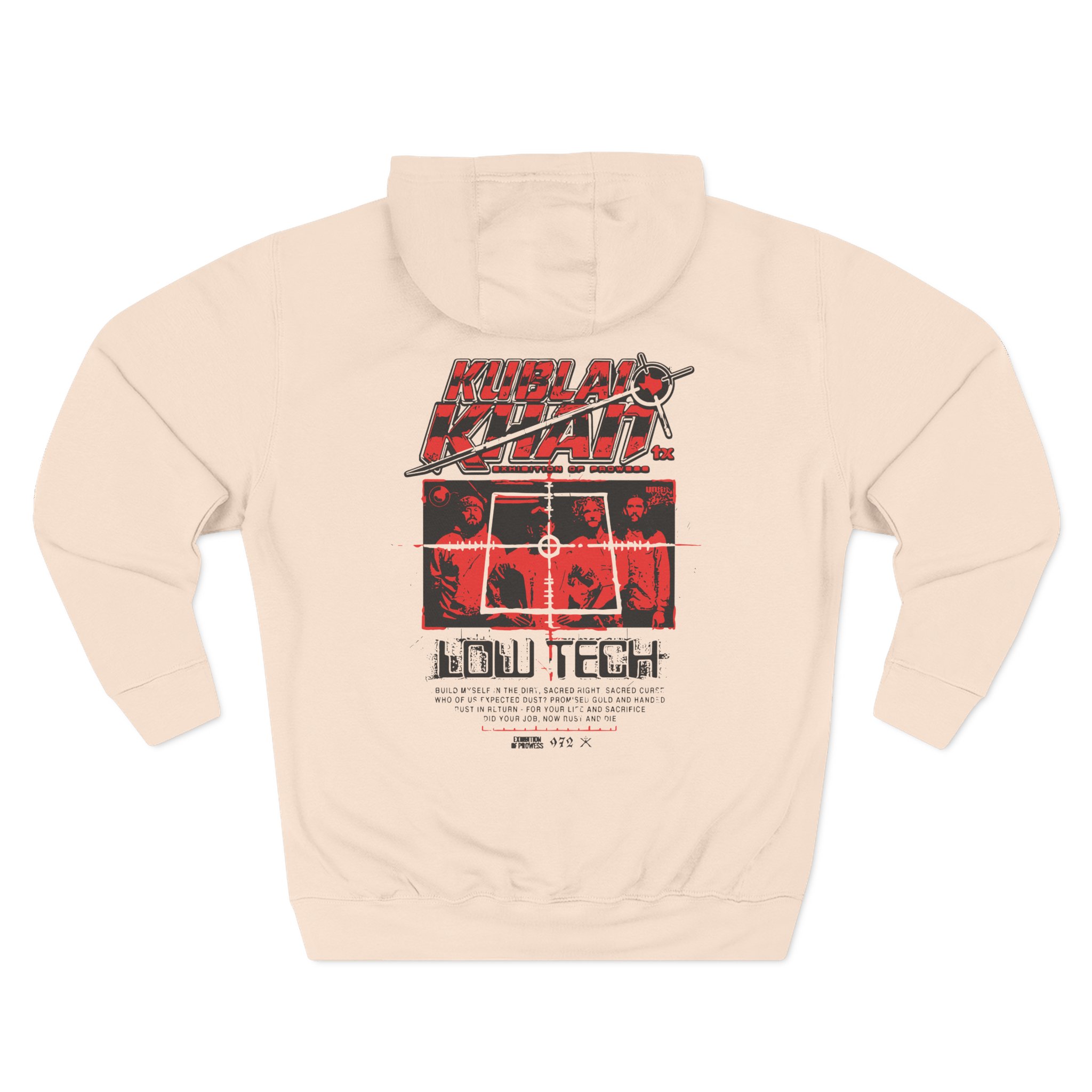 Kublai Khan Low Tech Three-Panel Fleece Hoodie