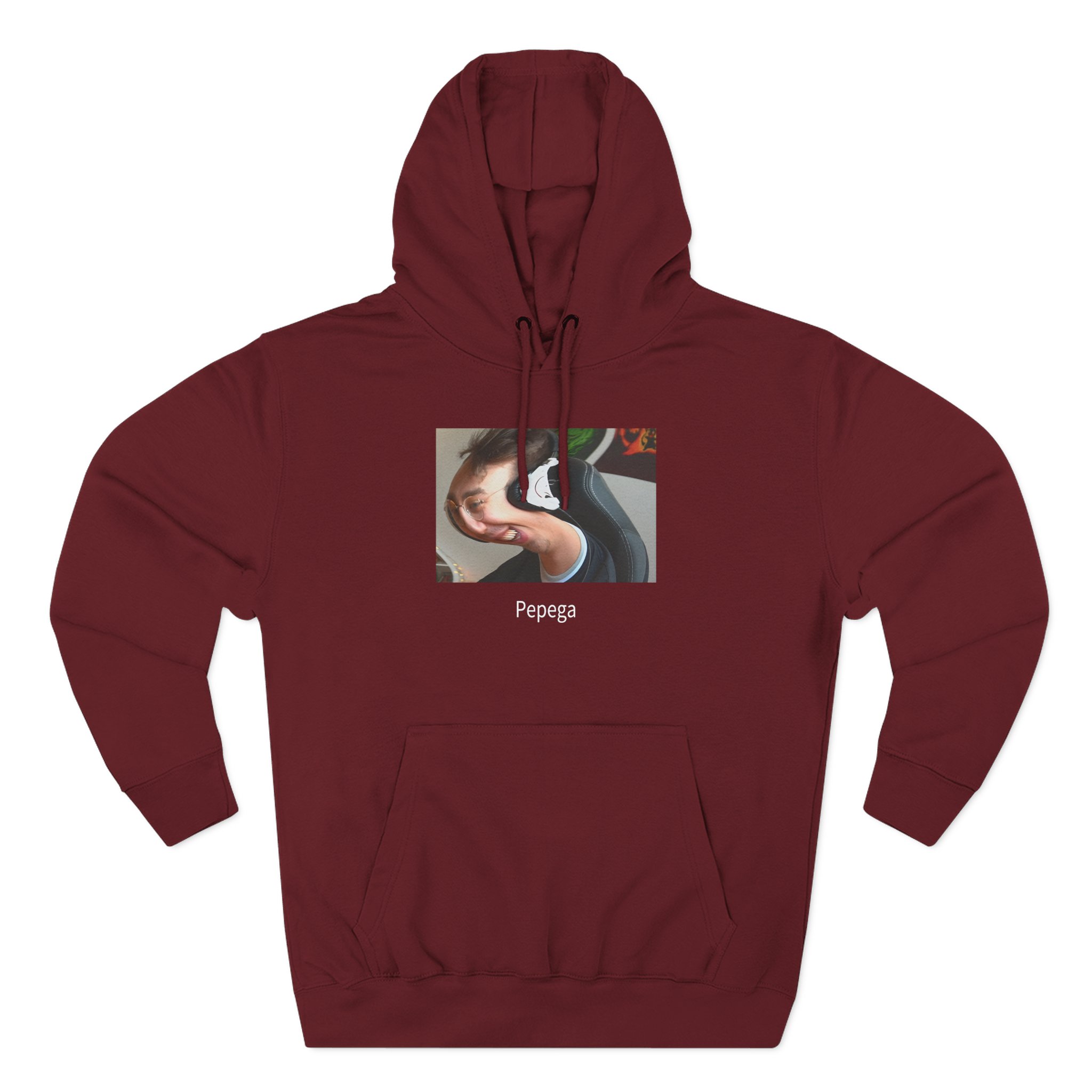 Papaplatte Pepega Three-Panel Fleece Hoodie
