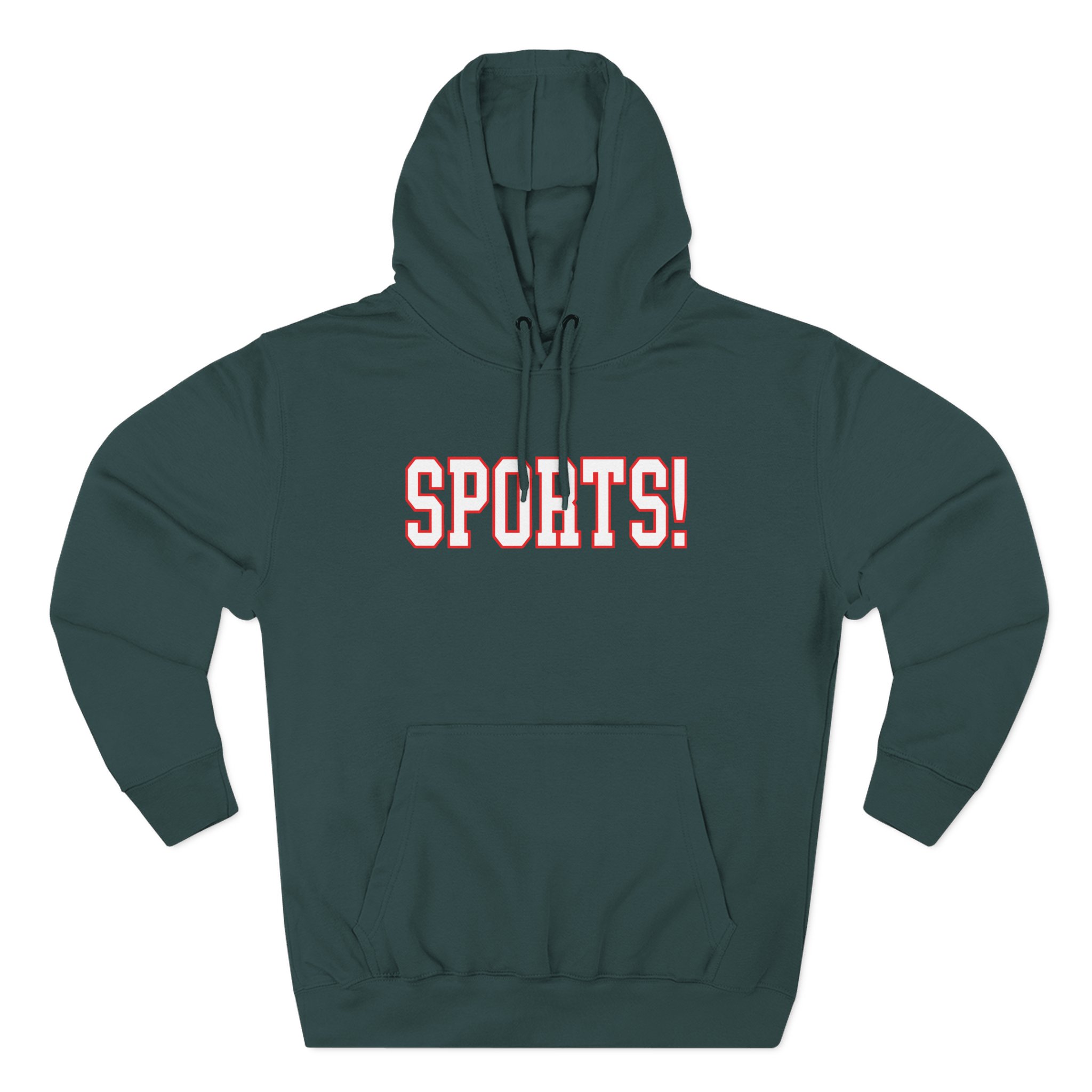 Sports Three-Panel Fleece Hoodie