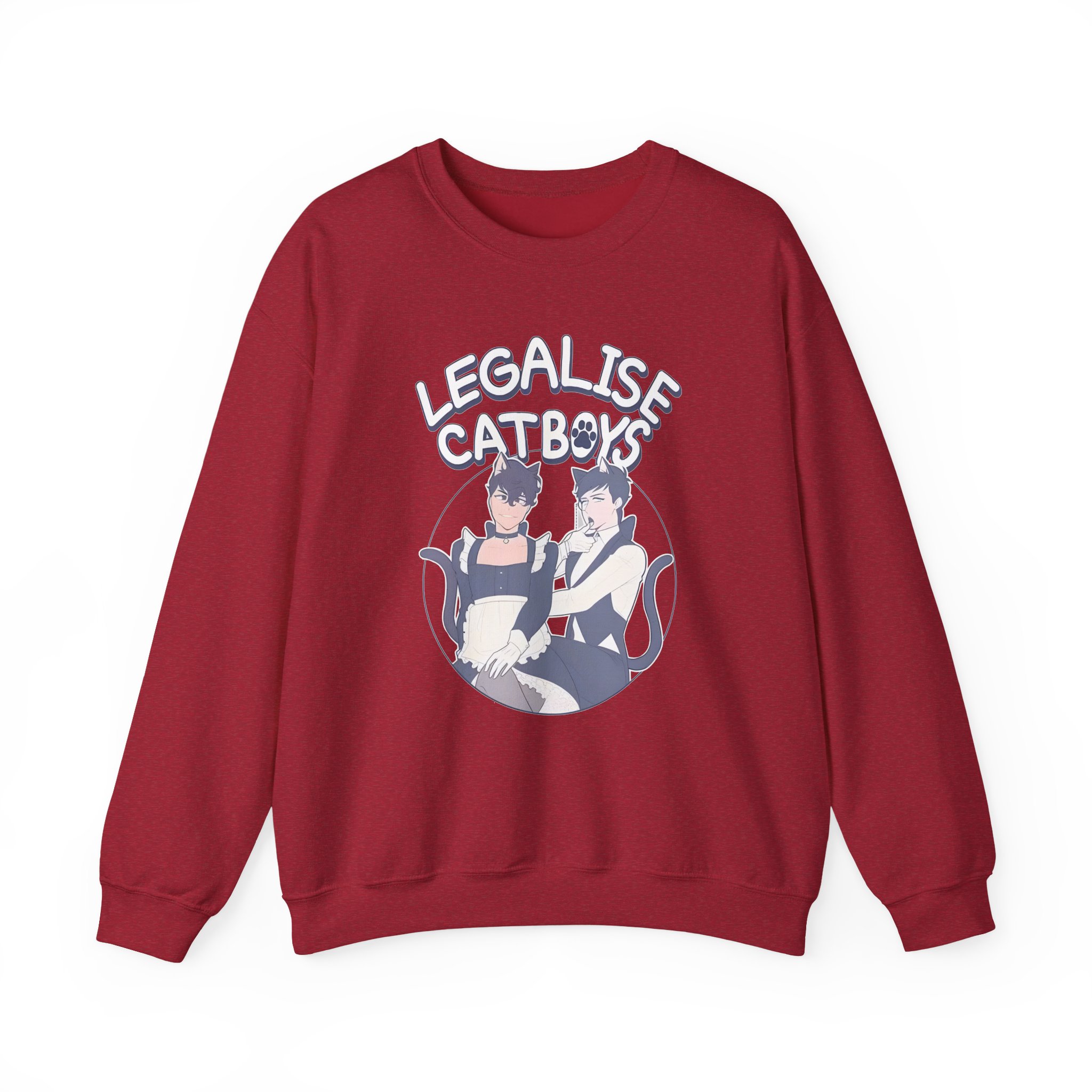 Dan and Phil Legalise Catboys Unisex Heavy Blendâ„¢ Crewneck Sweatshirt