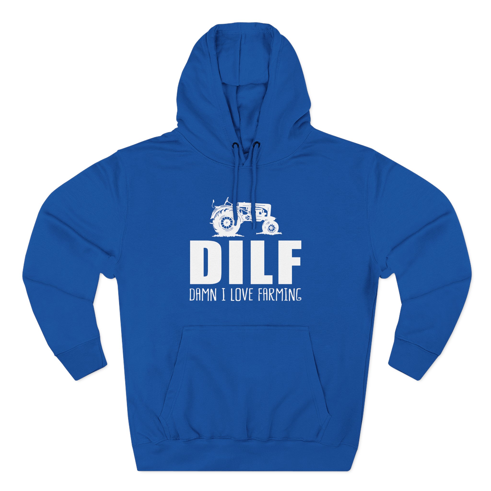 Esfand Dilf Damn I Love Farning Three-Panel Fleece Hoodie