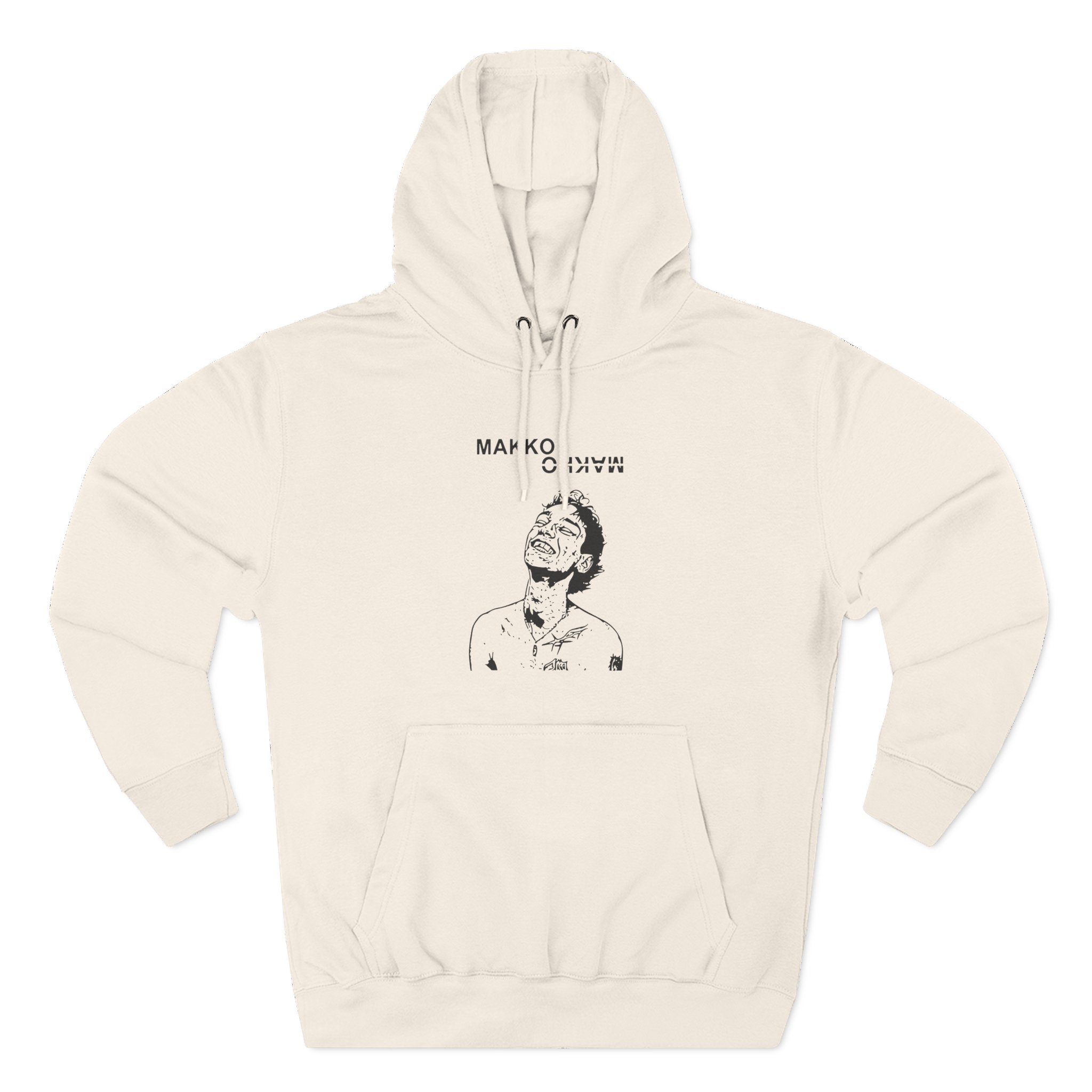 Makko Three-Panel Fleece Hoodie