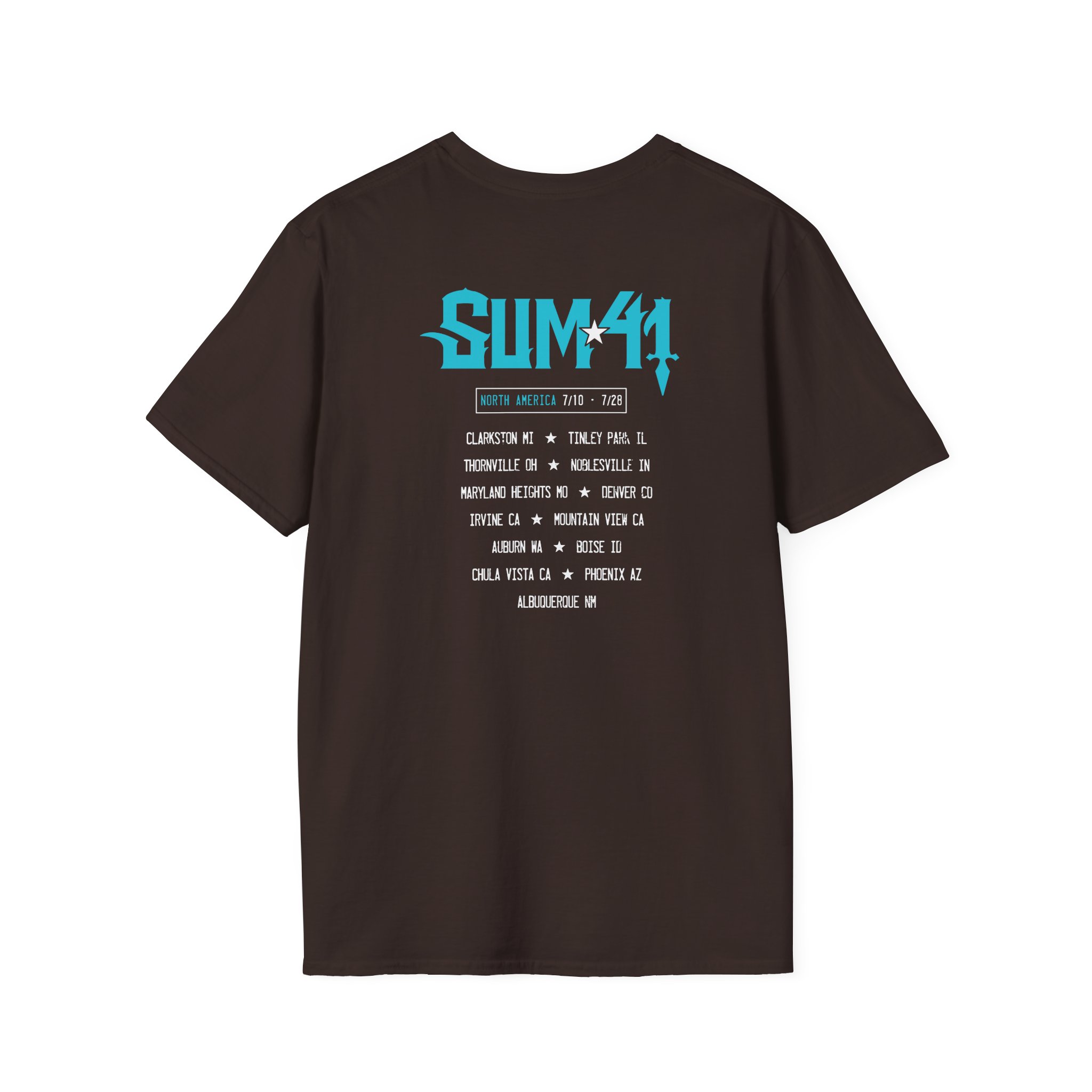 Sum 41 Blue Demon Itin Unisex Softstyle T-Shirt