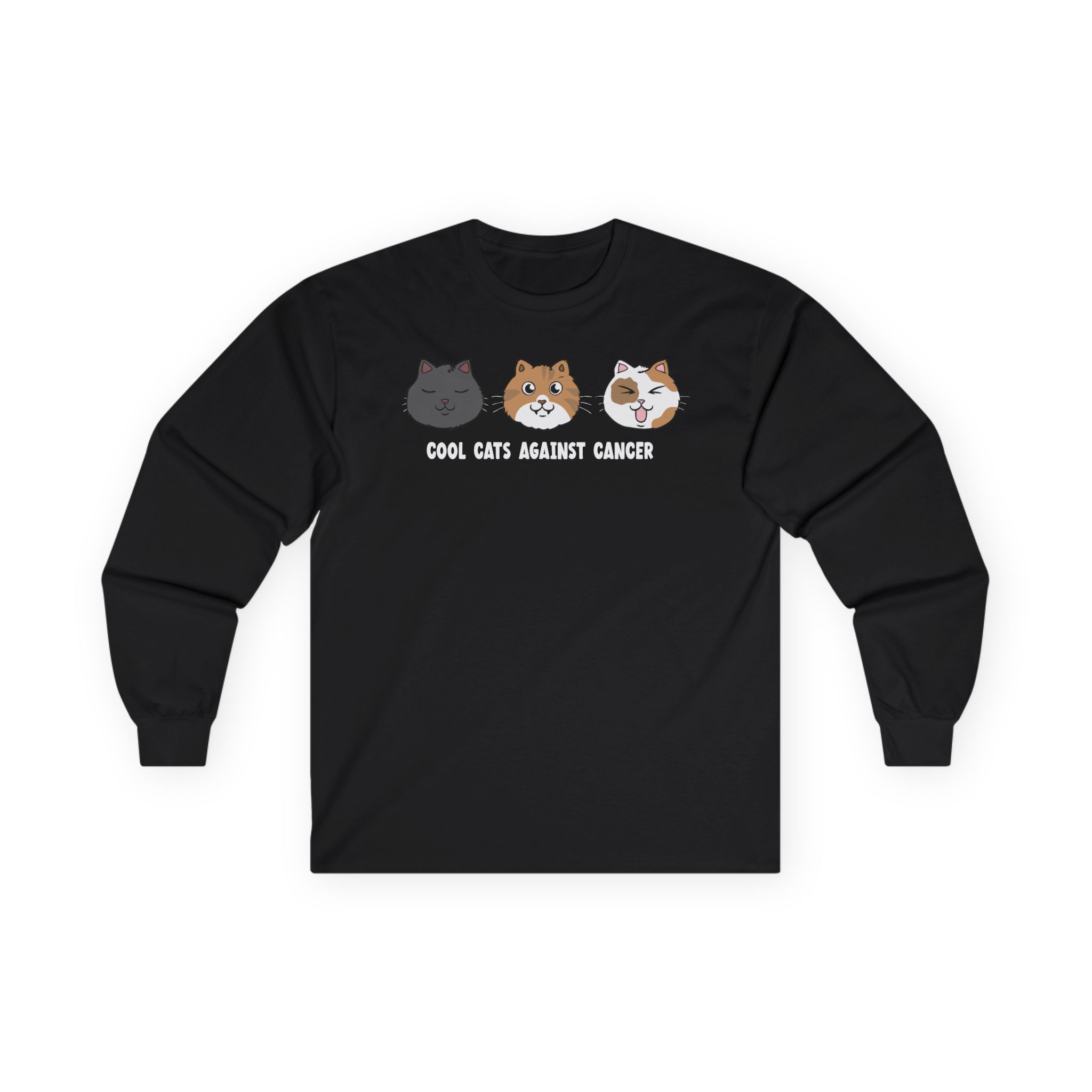 Lilsimsie Cool Cats Against Cancer Unisex Ultra Cotton Long Sleeve Tee