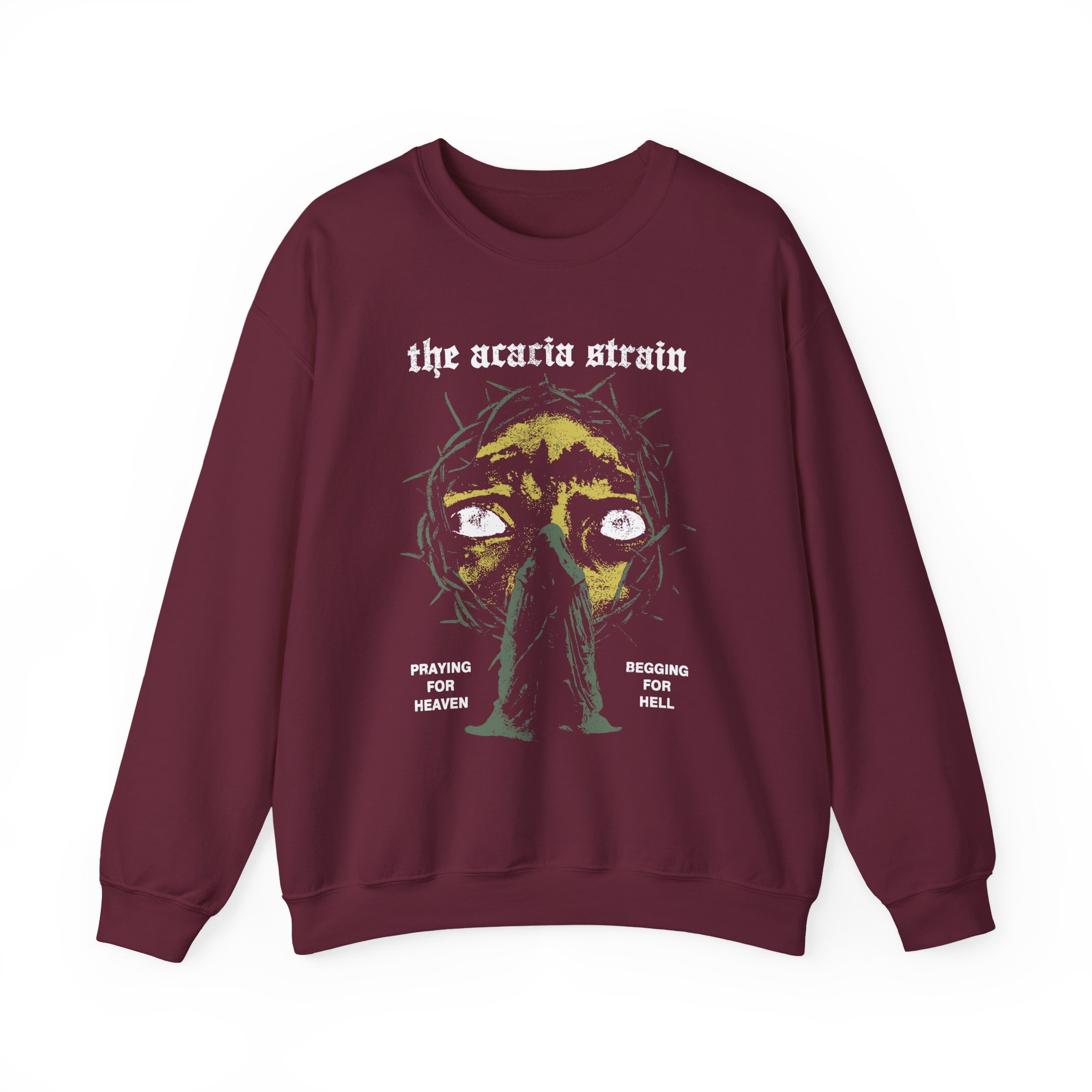The Acacia Strain Praying & Begging Unisex Heavy Blendâ„¢ Crewneck Sweatshirt