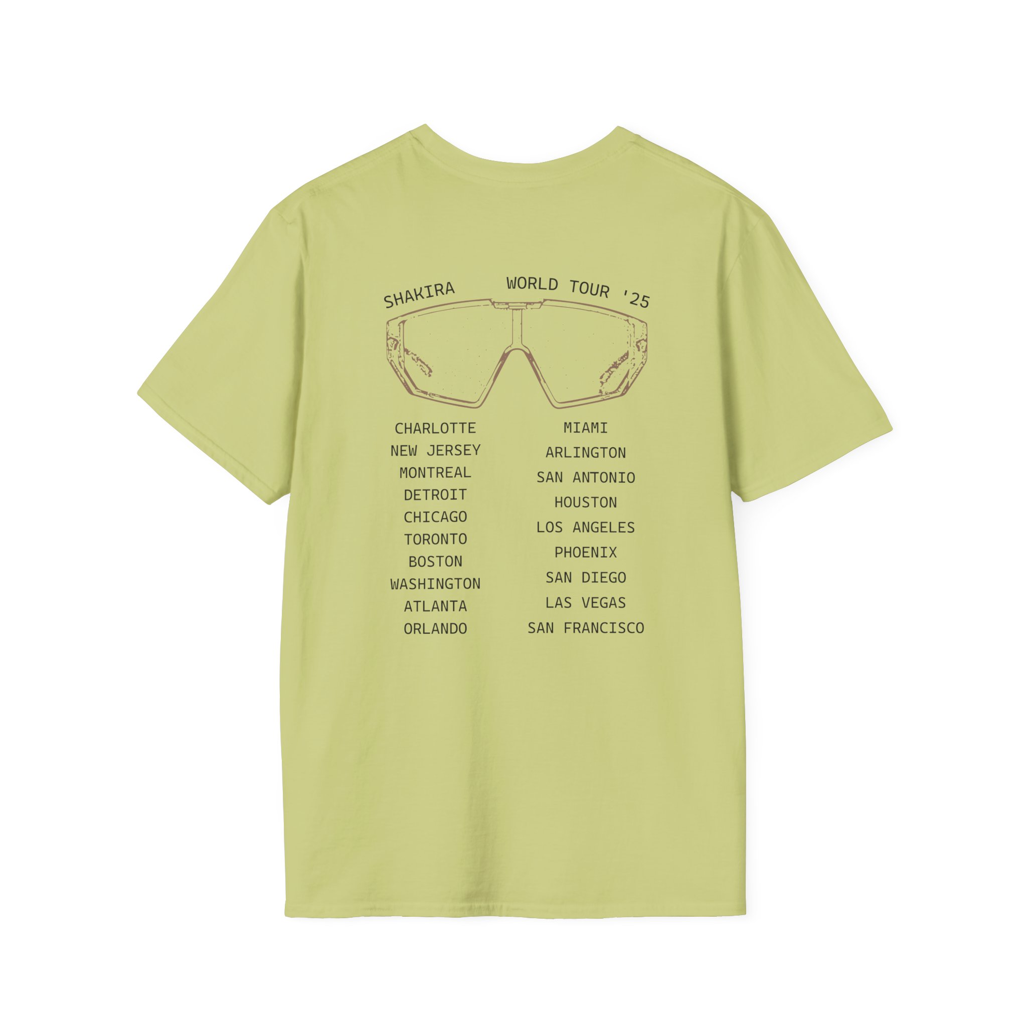 Shakira Sunglasses Unisex Softstyle T-Shirt