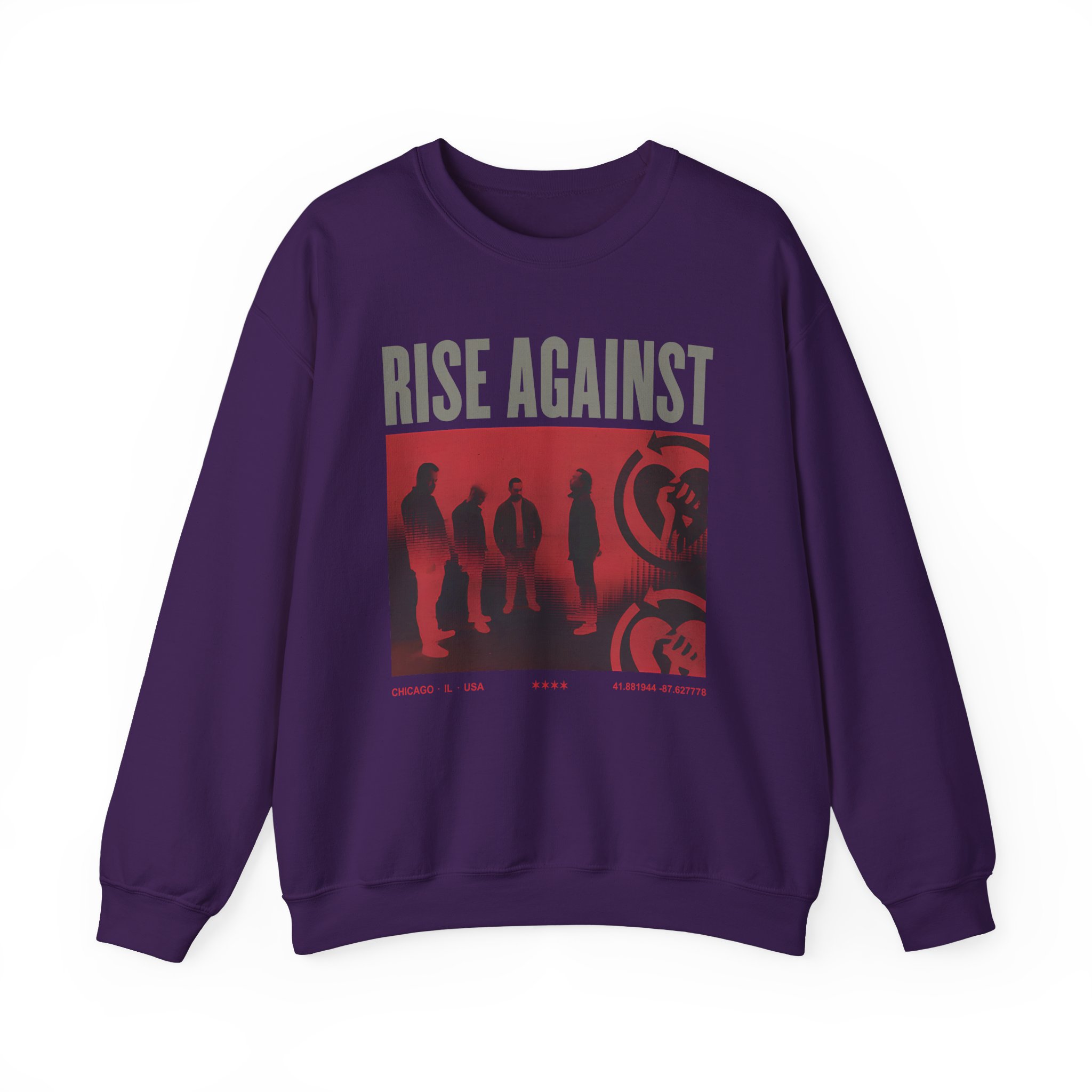 Rise Against Group Photo Unisex Heavy Blendâ„¢ Crewneck Sweatshirt