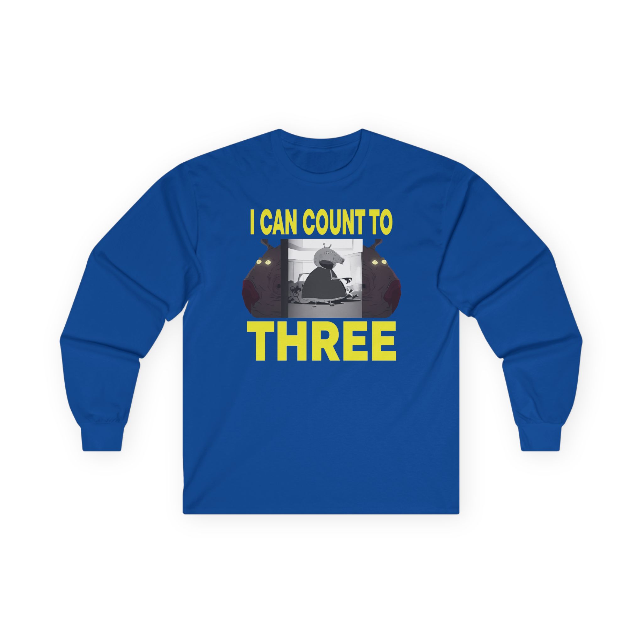 Papa Meat I Can Count to Three Unisex Ultra Cotton Long Sleeve Tee