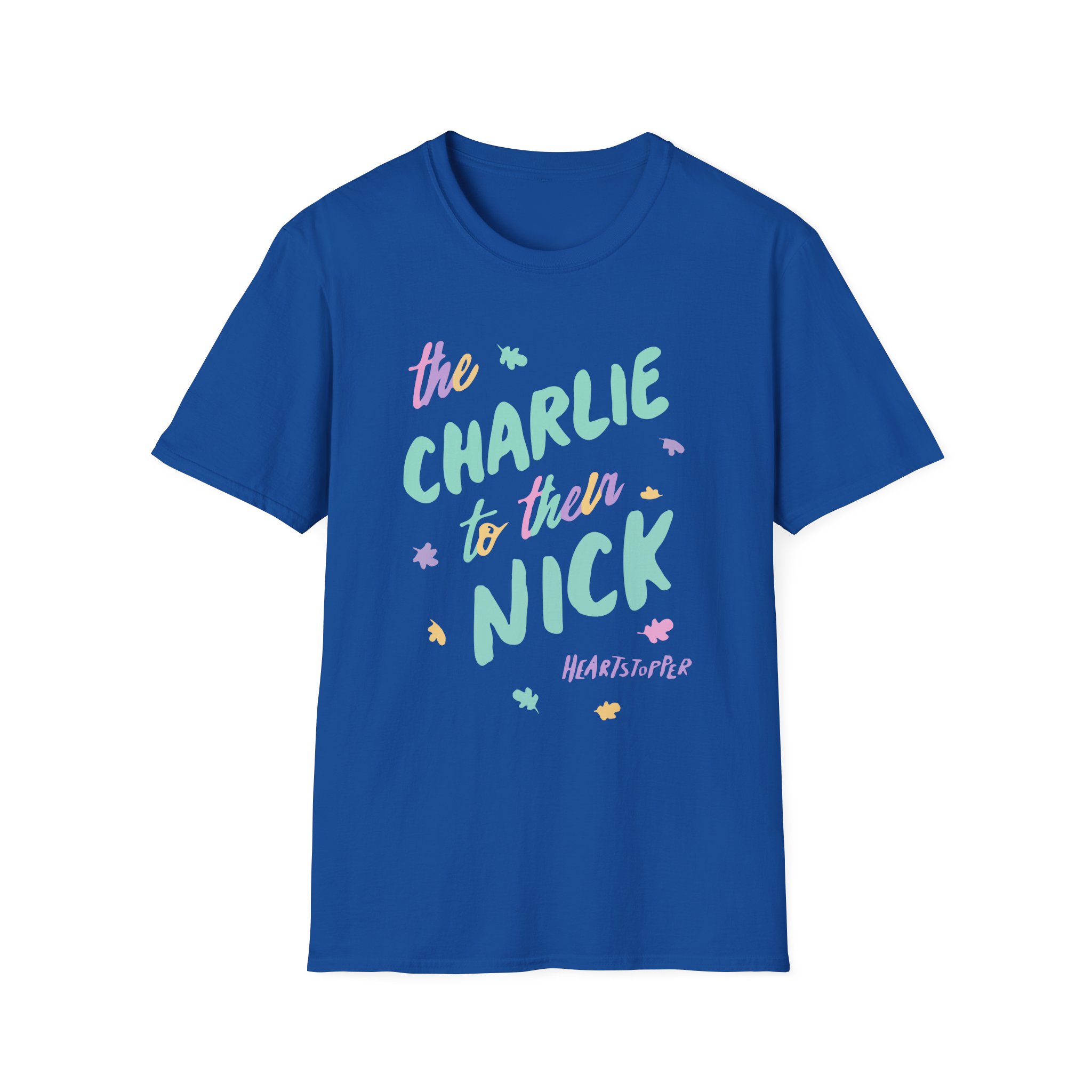 Heartstopper Charlie to Nick Pride Unisex Softstyle T-Shirt