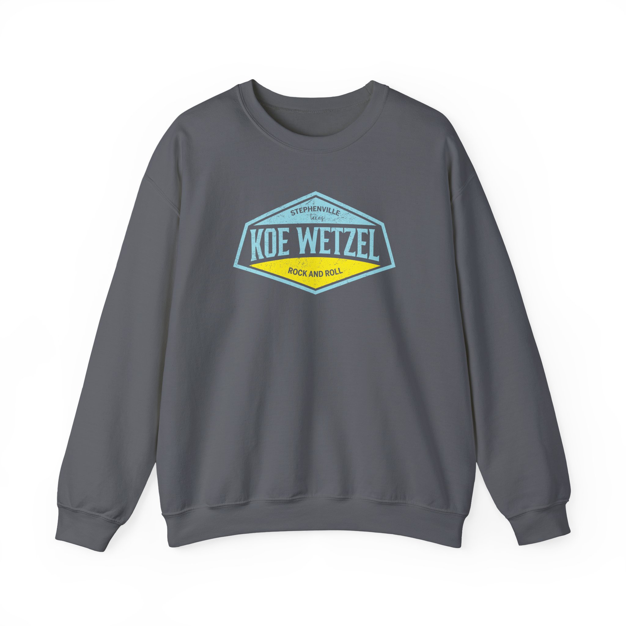 Koe Wetzel Stephenville Rock & Roll Unisex Heavy Blendâ„¢ Crewneck Sweatshirt