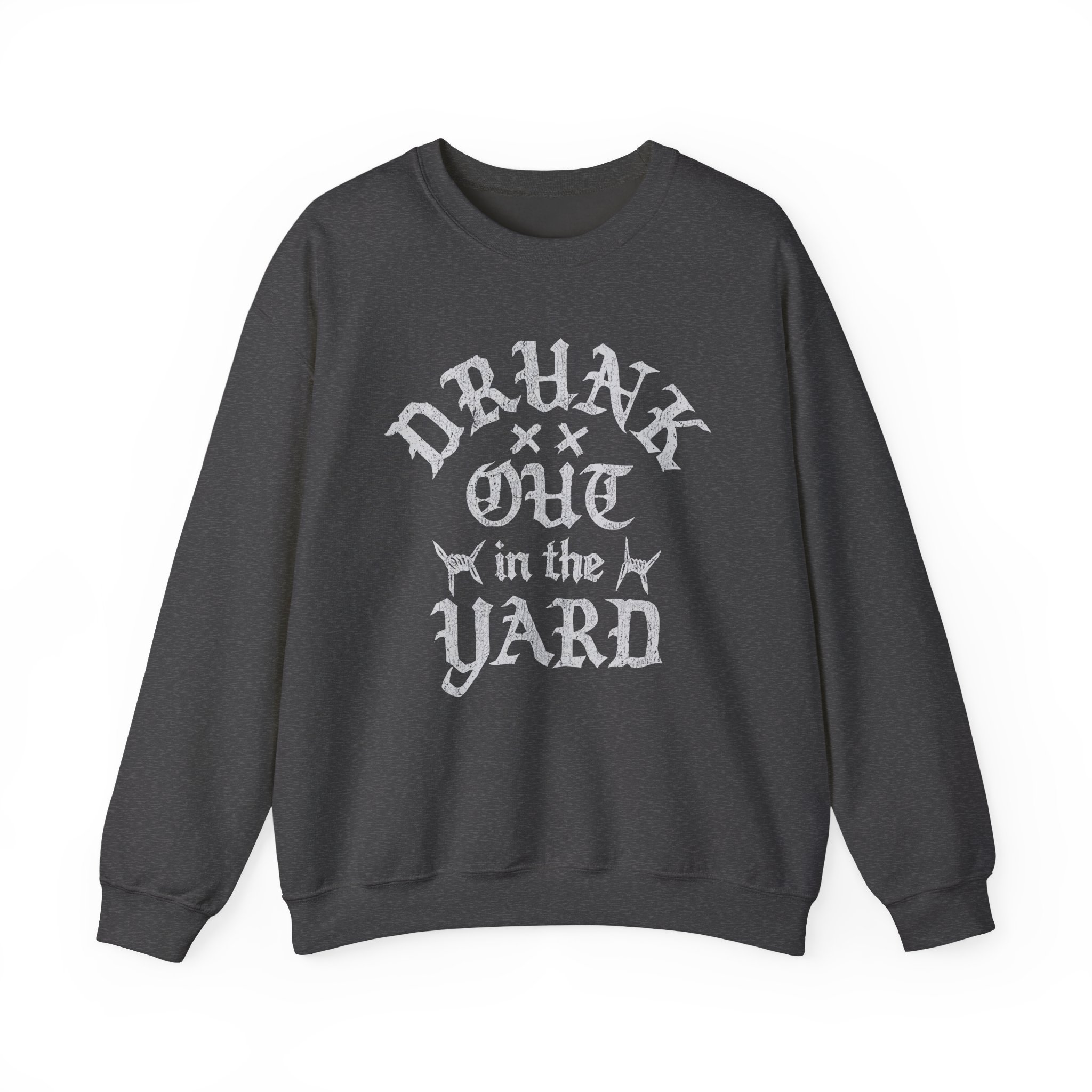 Hardy Drunk Out in the Yard Unisex Heavy Blendâ„¢ Crewneck Sweatshirt