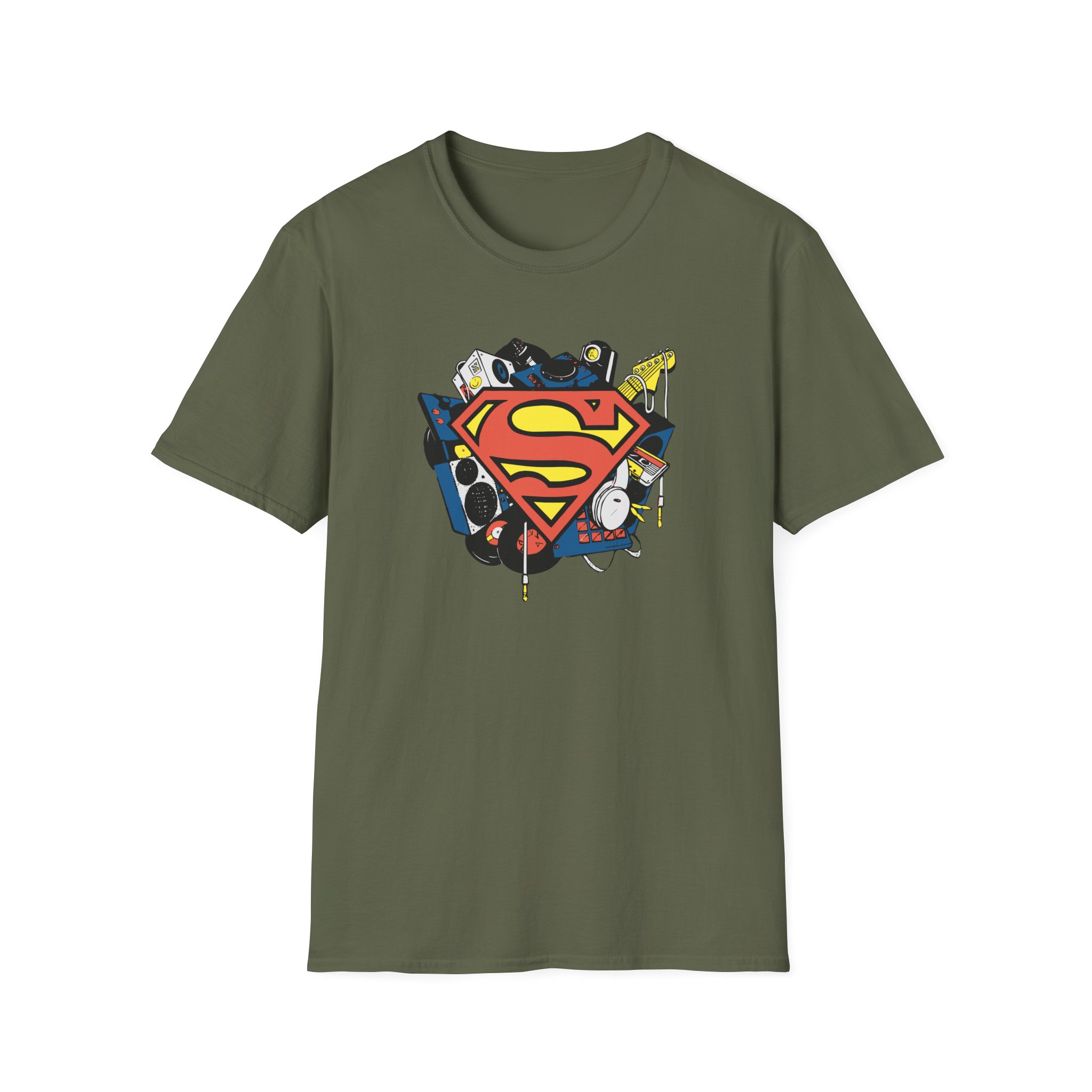 Kaskade X Superman Musician Unisex Softstyle T-Shirt