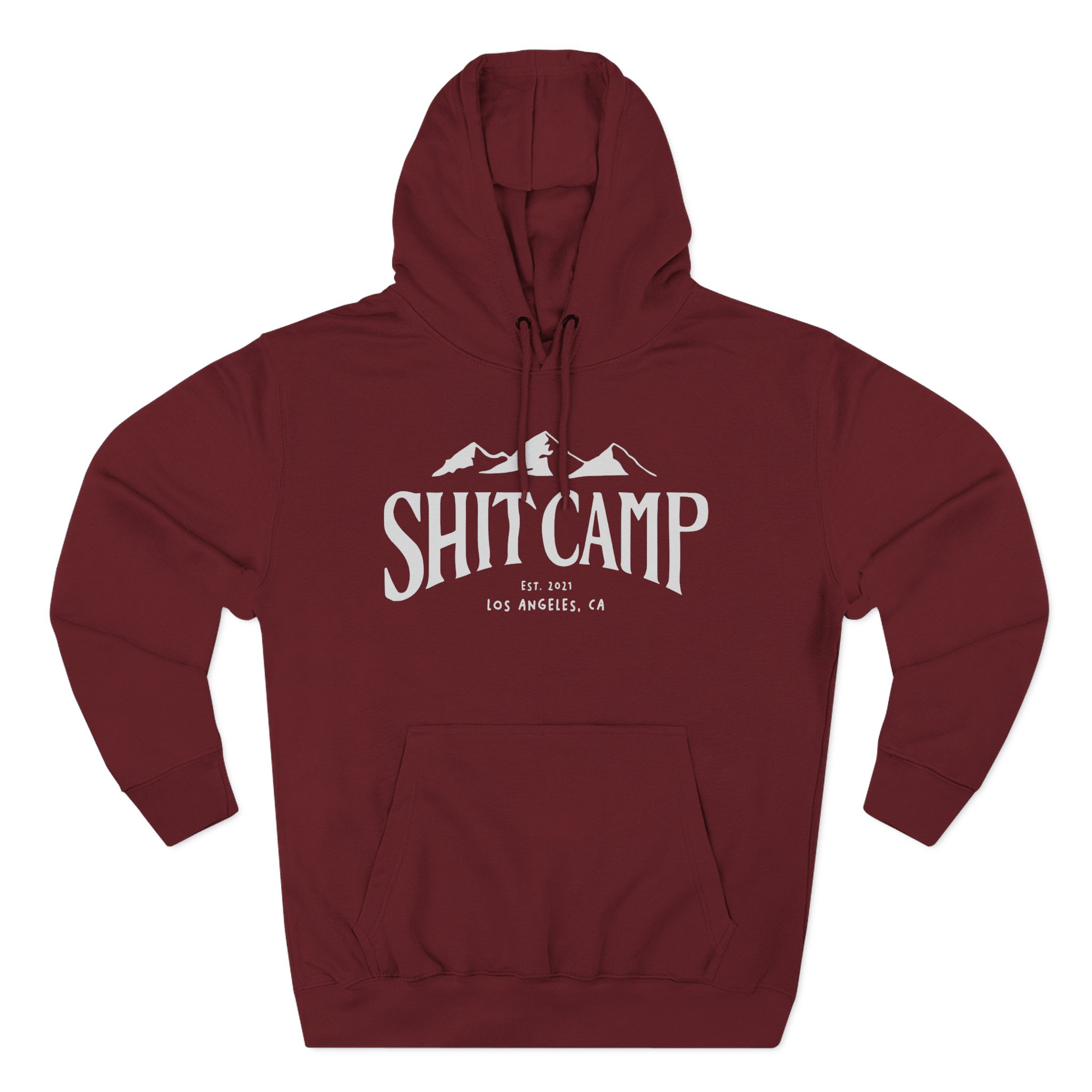 Qtcinderella Shit Camp Three-Panel Fleece Hoodie