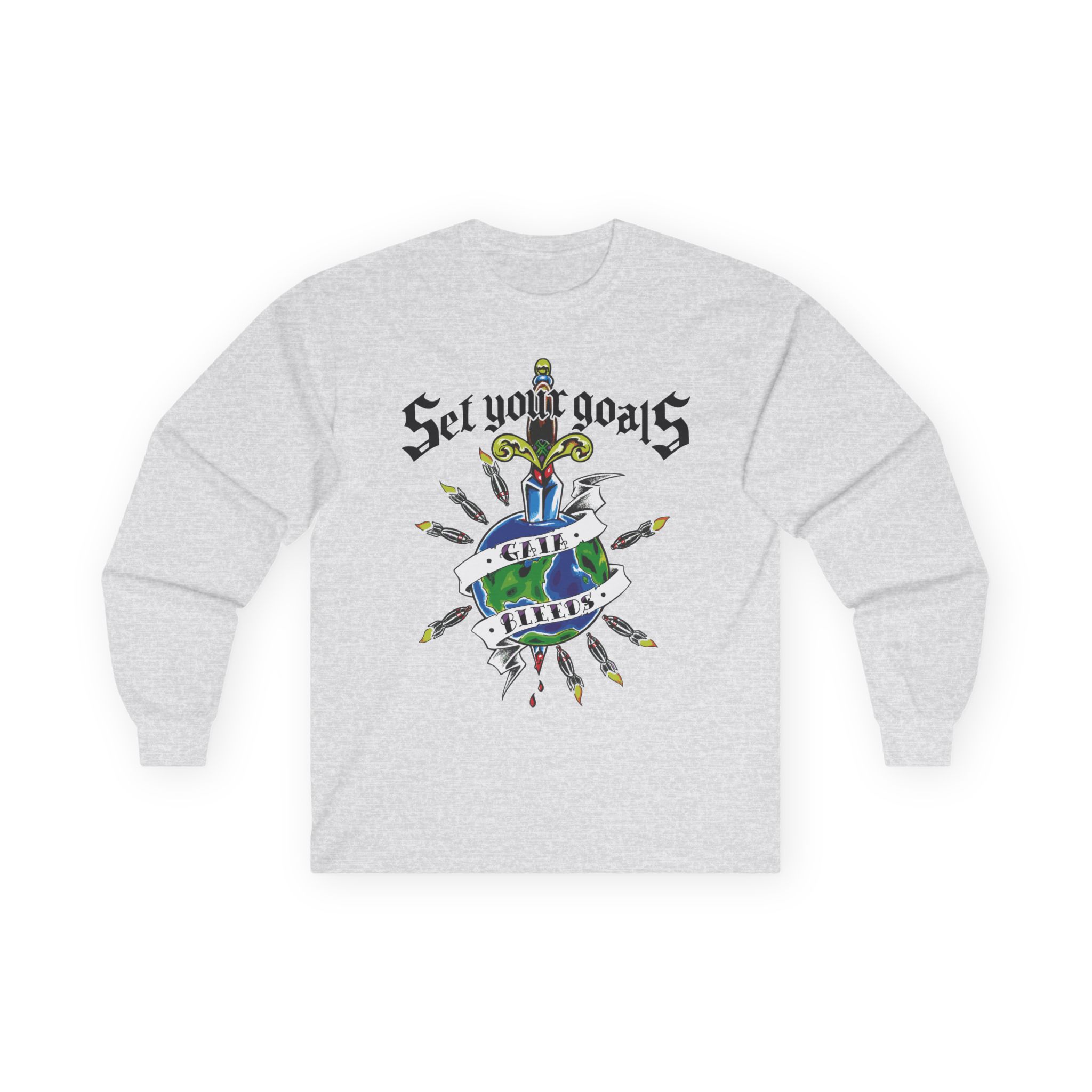 Set Your Goals Gaia Bleeds Unisex Ultra Cotton Long Sleeve Tee