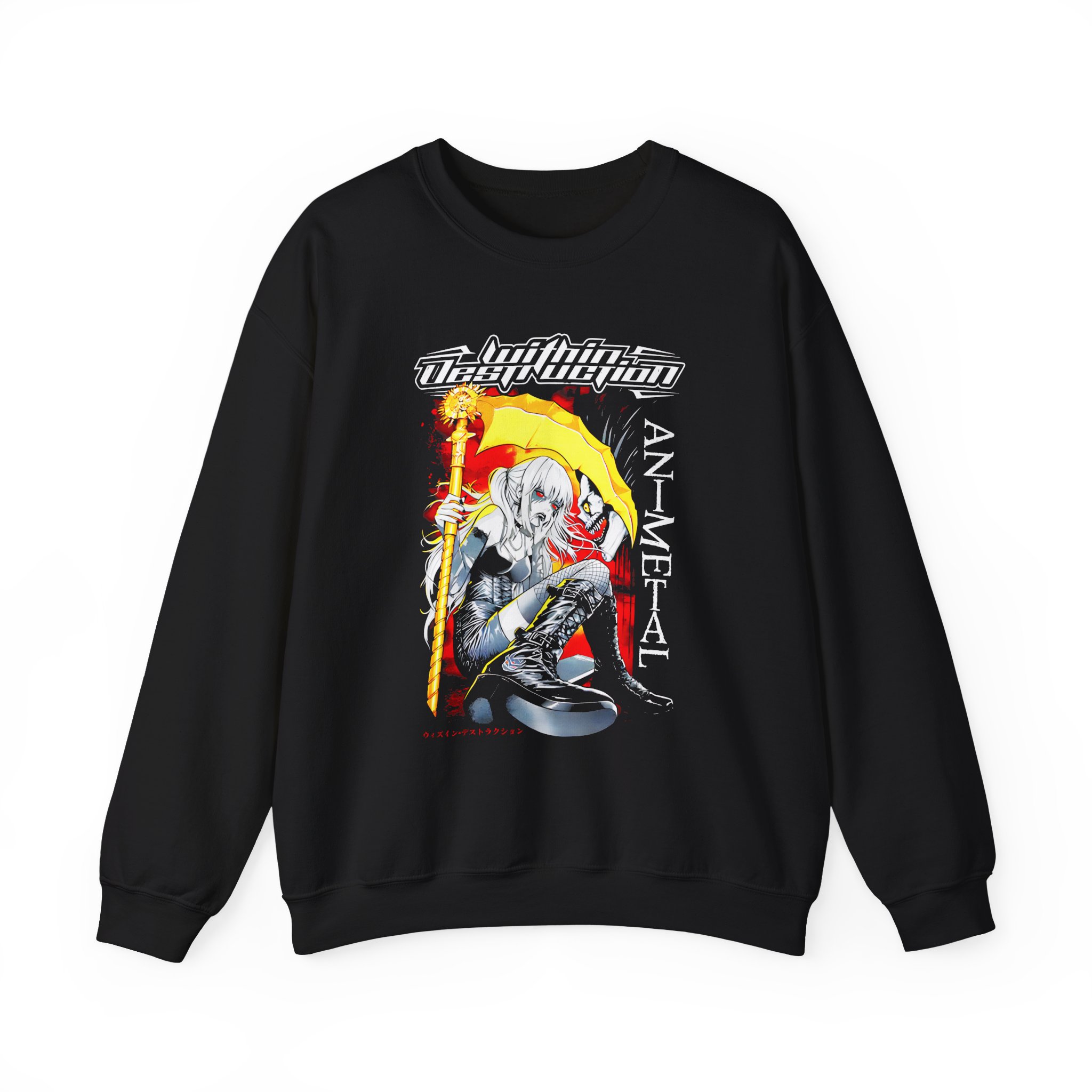 Within Destruction Misa Animetal Unisex Heavy Blend Crewneck Sweatshirt