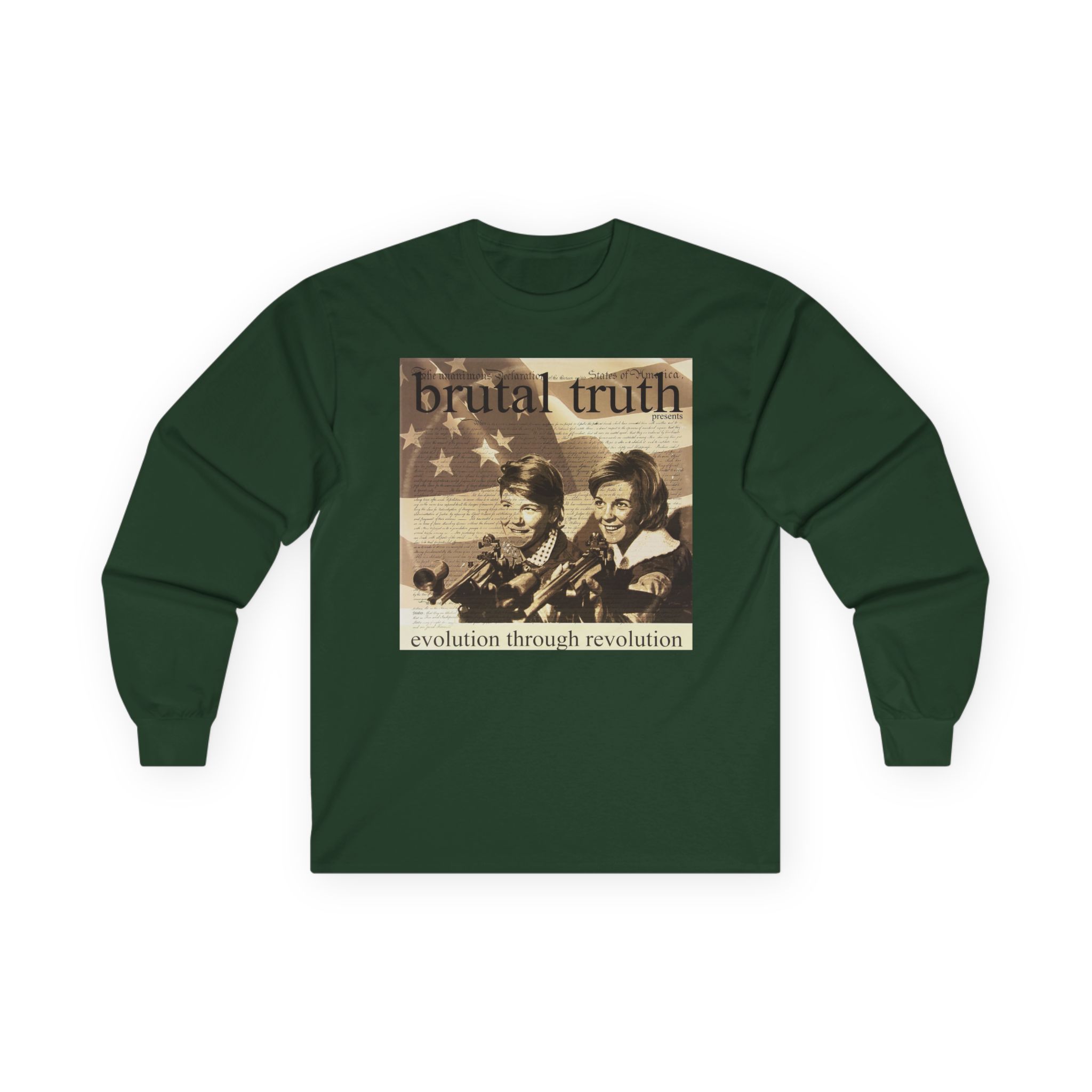Brutal Truth Evolution Through Revolution Unisex Ultra Cotton Long Sleeve Tee