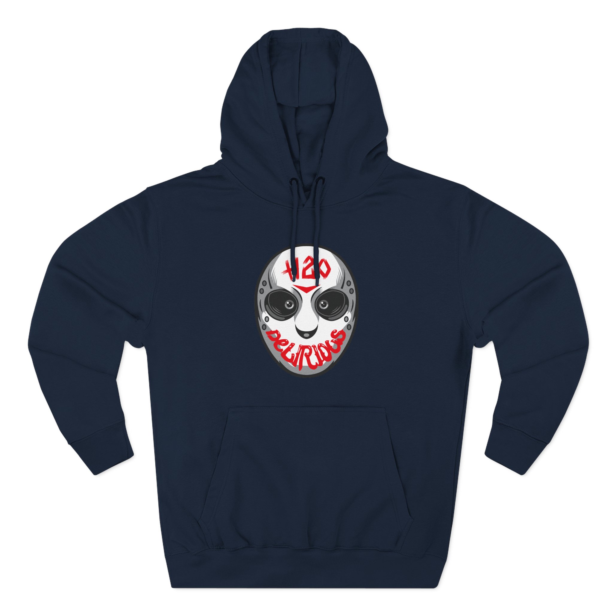 H2odelirious Face Mask Logo Three-Panel Fleece Hoodie