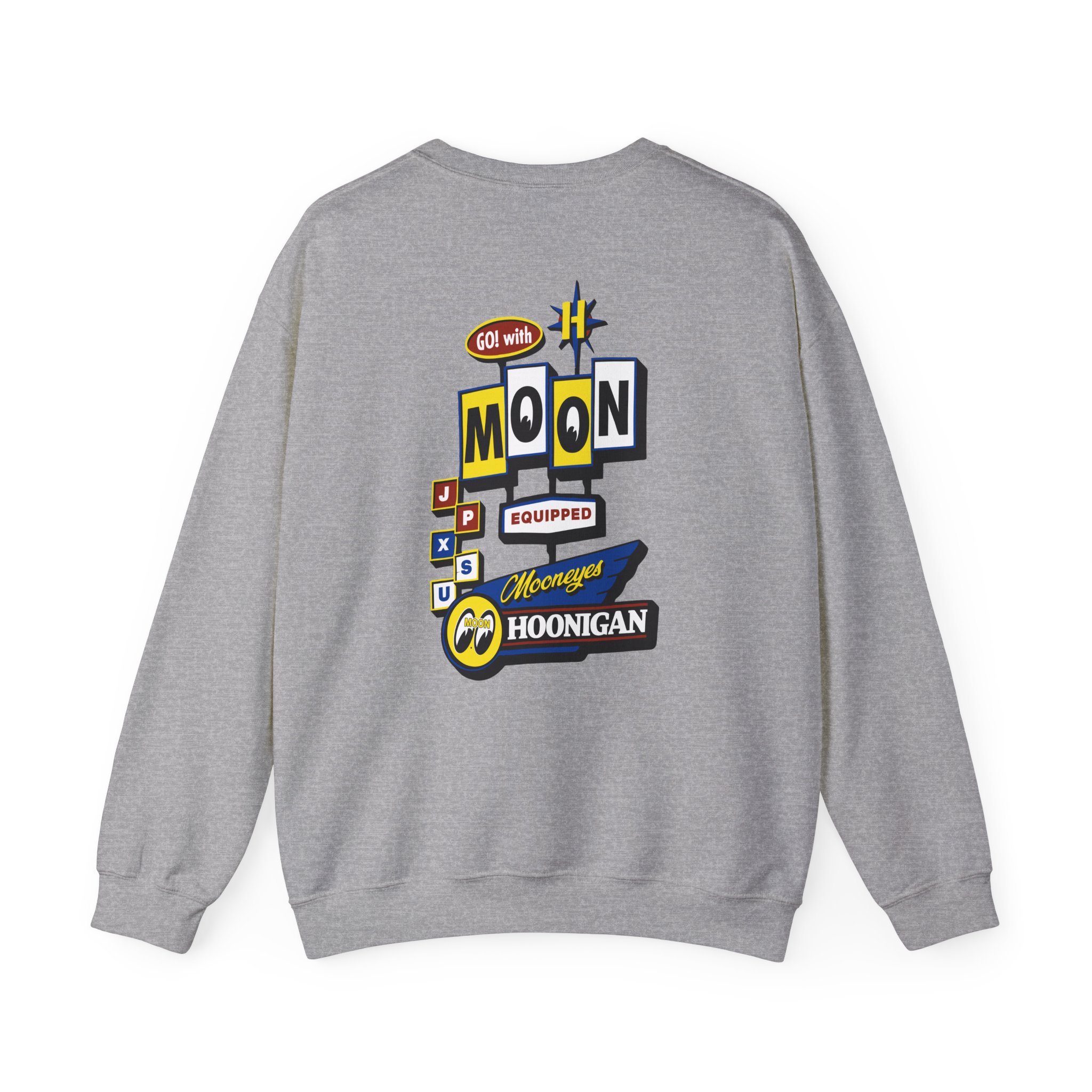 Ken Block Hoonigan X Mooneyes Moonmotel Unisex Heavy Blendâ„¢ Crewneck Sweatshirt