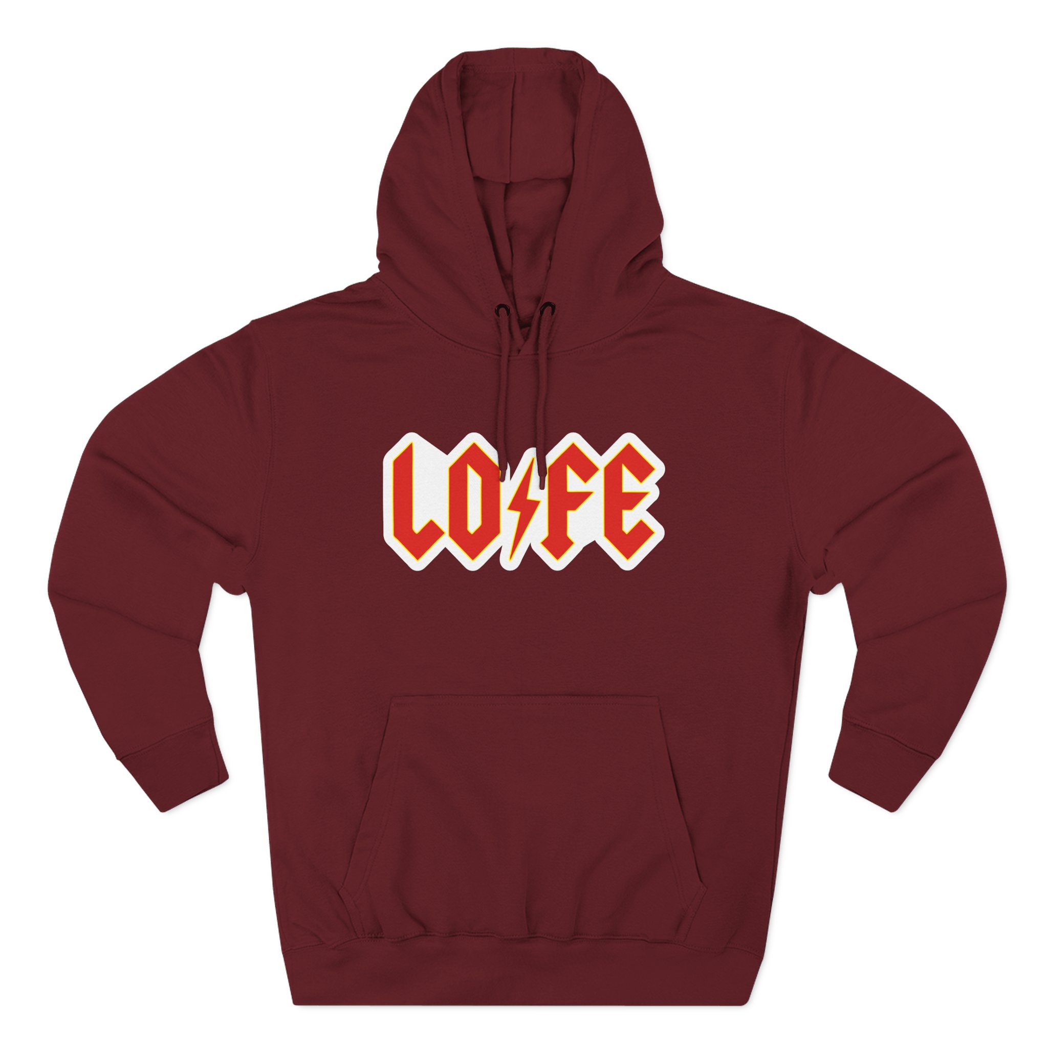 Lofe Three-Panel Fleece Hoodie