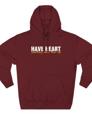 Have Heart Something More Than Ink Three-Panel Fleece Hoodie