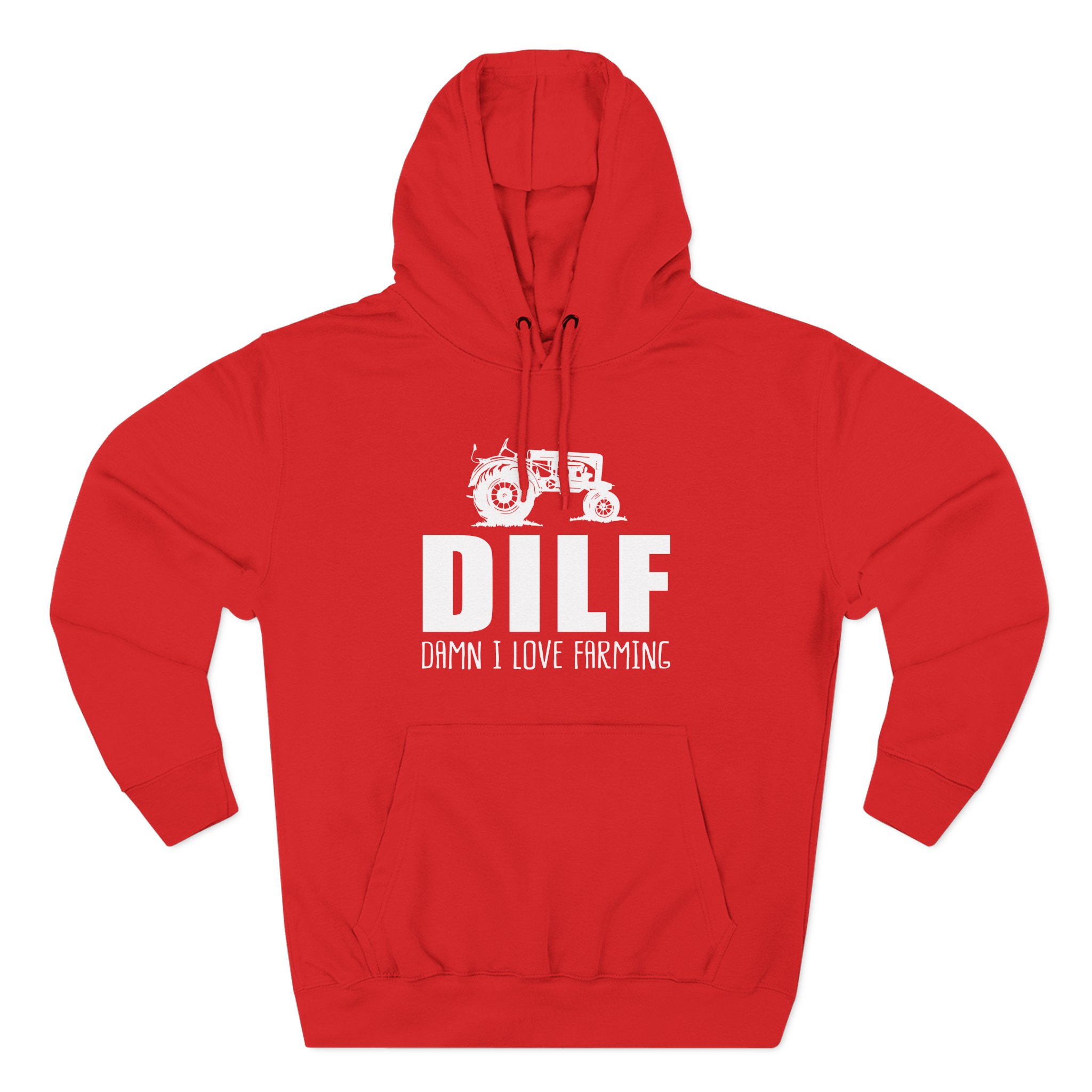 Esfand Dilf Damn I Love Farning Three-Panel Fleece Hoodie