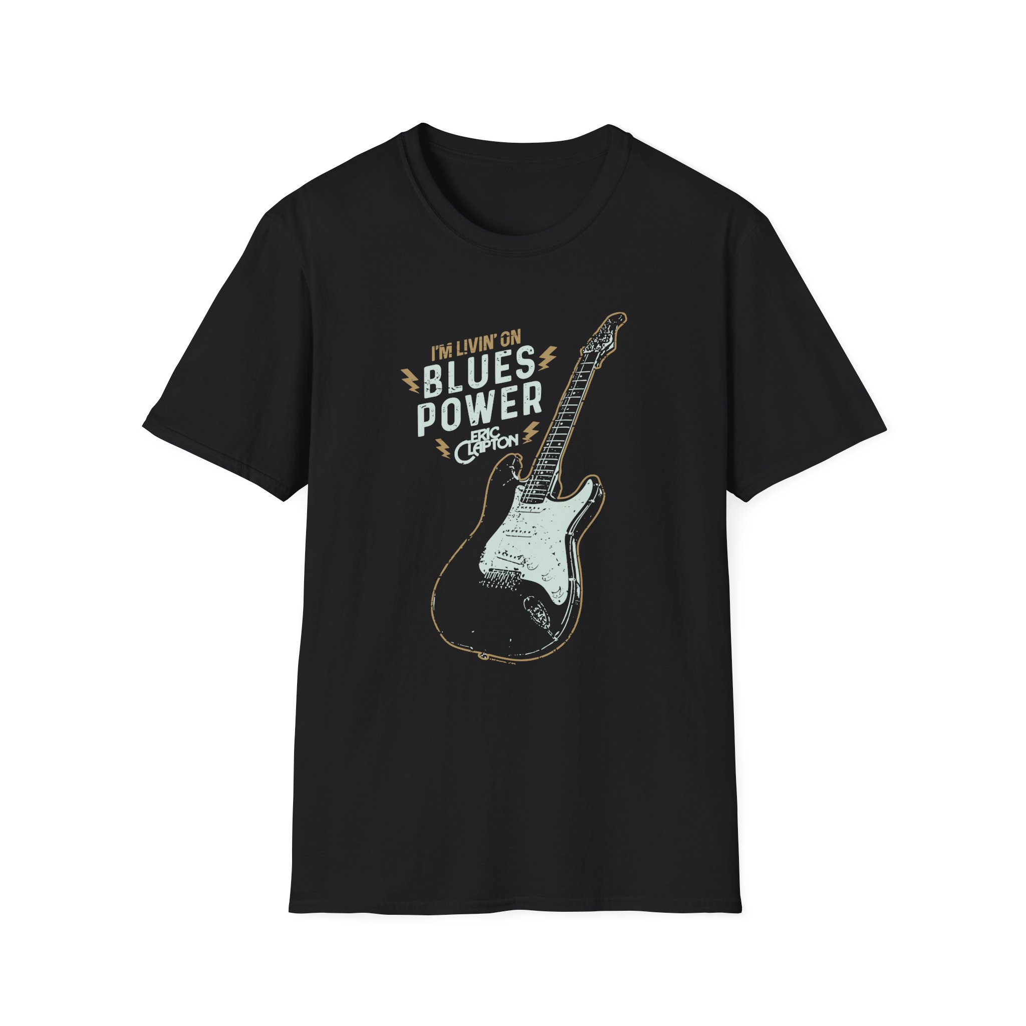 Eric Clapton Livin on Blues Power Unisex Softstyle T-Shirt