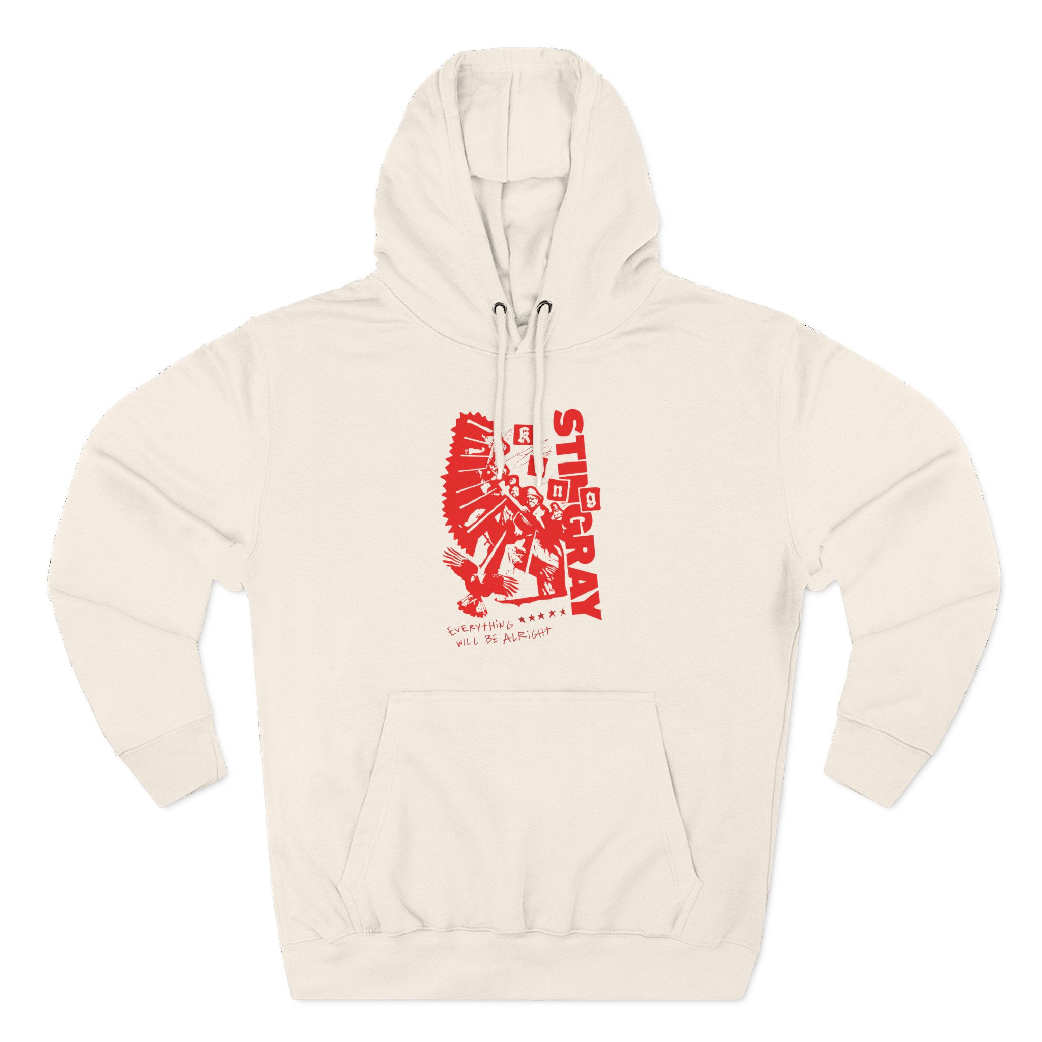 King Stingray Everything Will Be Alright Three-Panel Fleece Hoodie