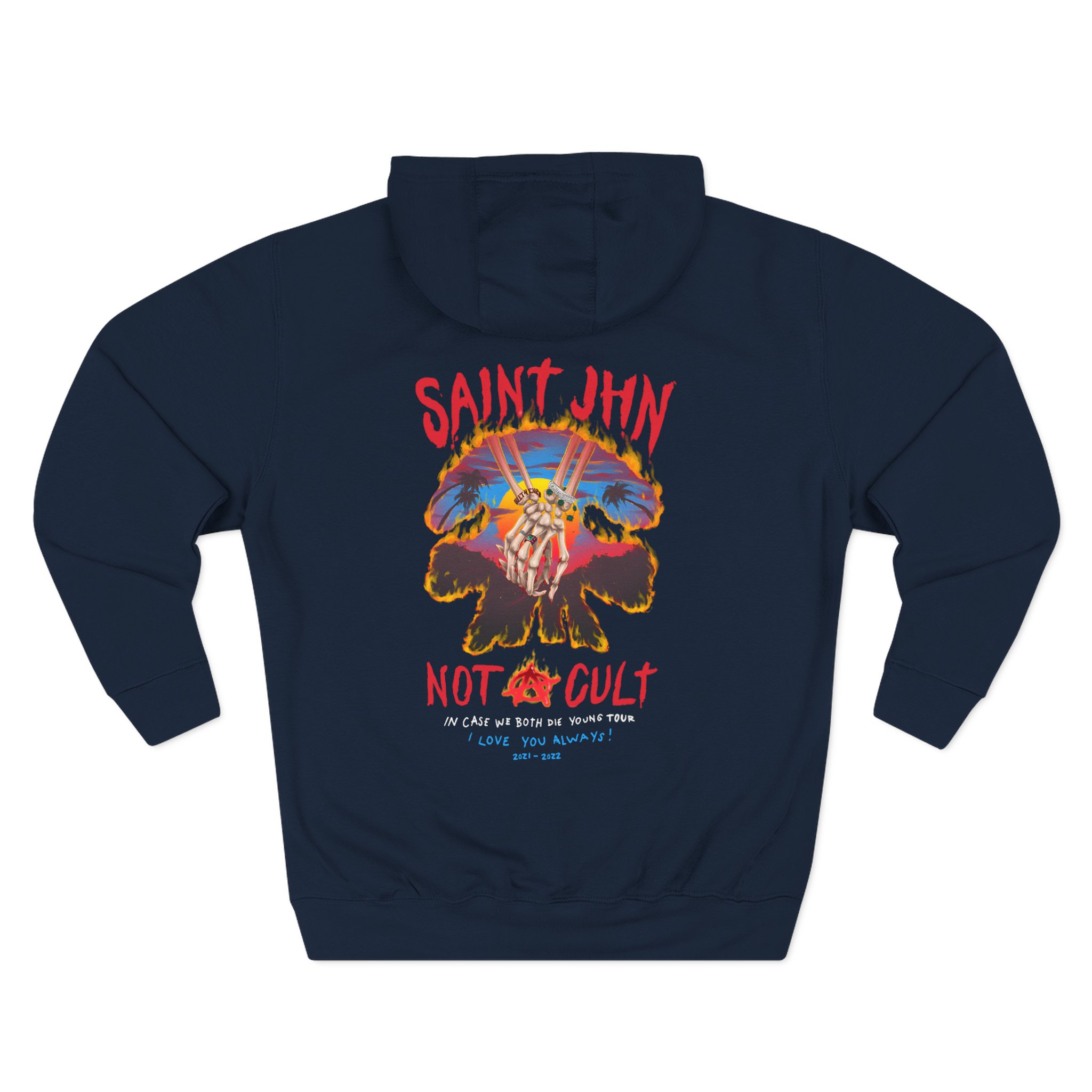 Saint Jhn Horse Stampede Three-Panel Fleece Hoodie
