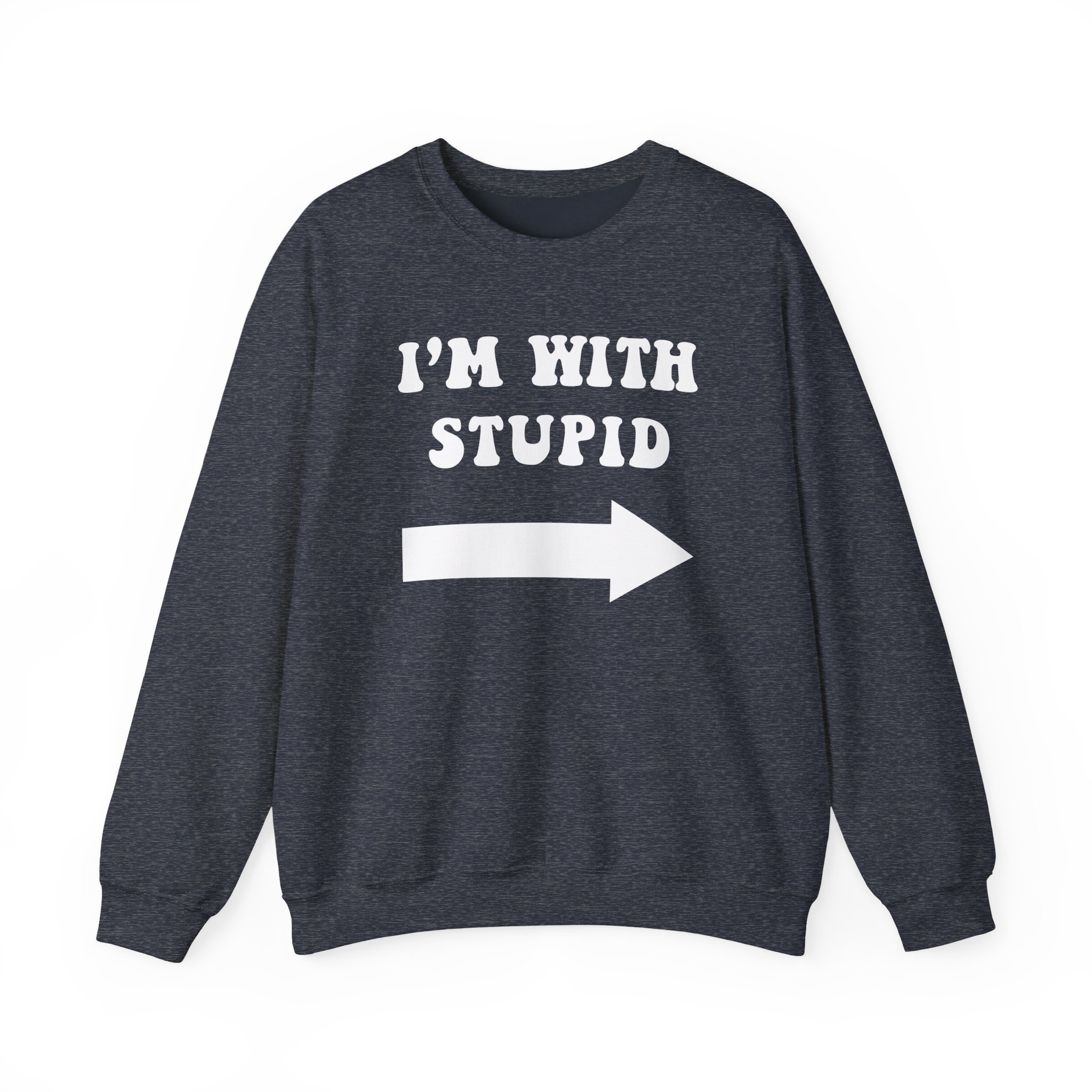 Jimmy Kimmel I'm With Stupid Unisex Heavy Blendâ„¢ Crewneck Sweatshirt