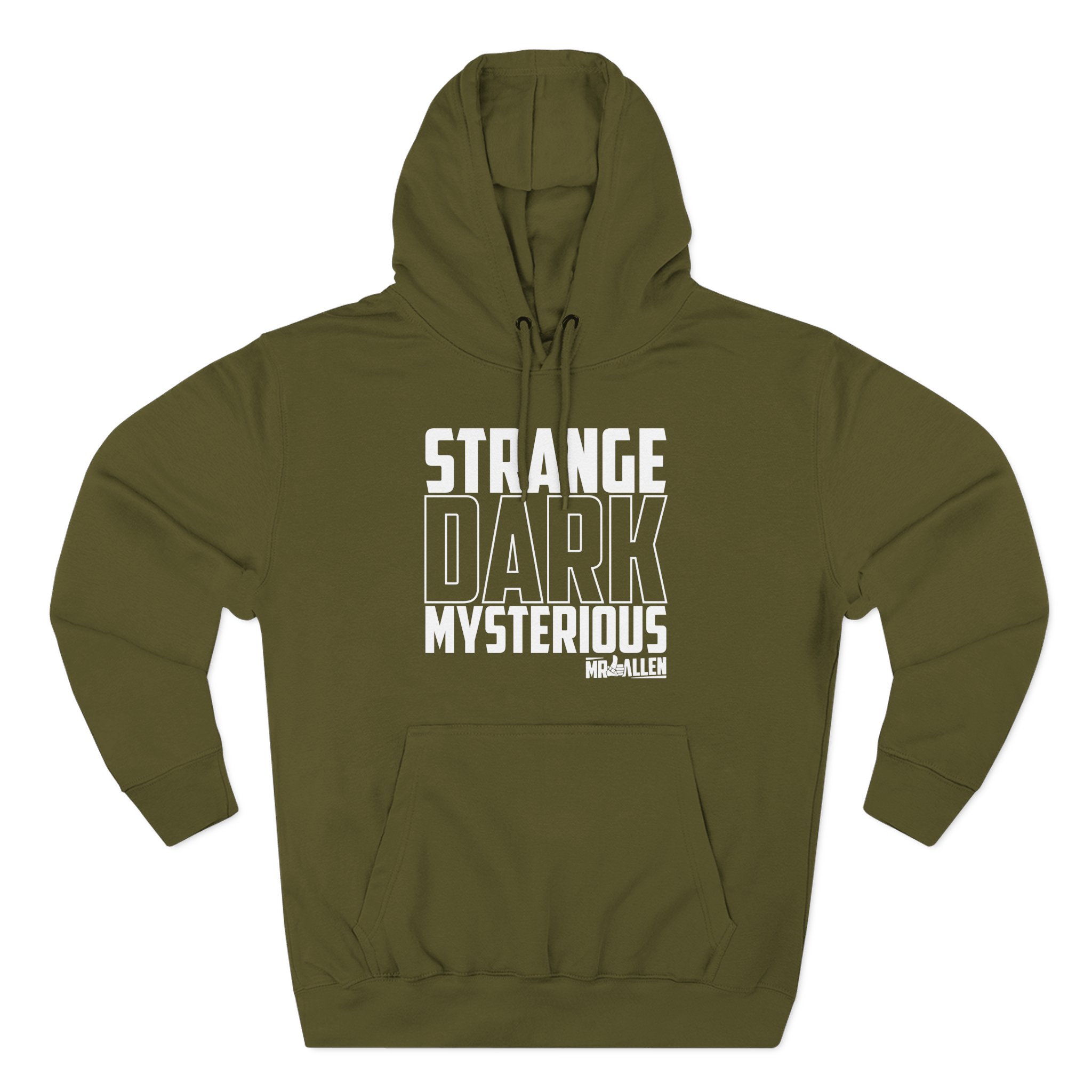 Mrballen Strange Dark Mysterious Three-Panel Fleece Hoodie