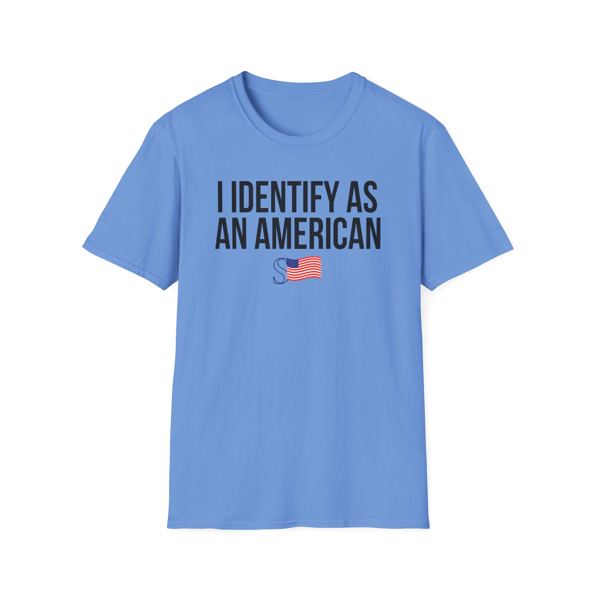 Sean Strickland I Identify as an American Unisex Softstyle T-Shirt