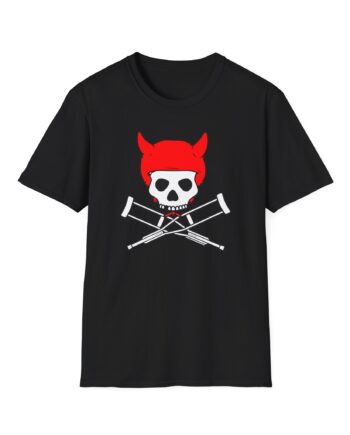 Jackass Devil Horns Skull & Crossbones Unisex Softstyle T-Shirt