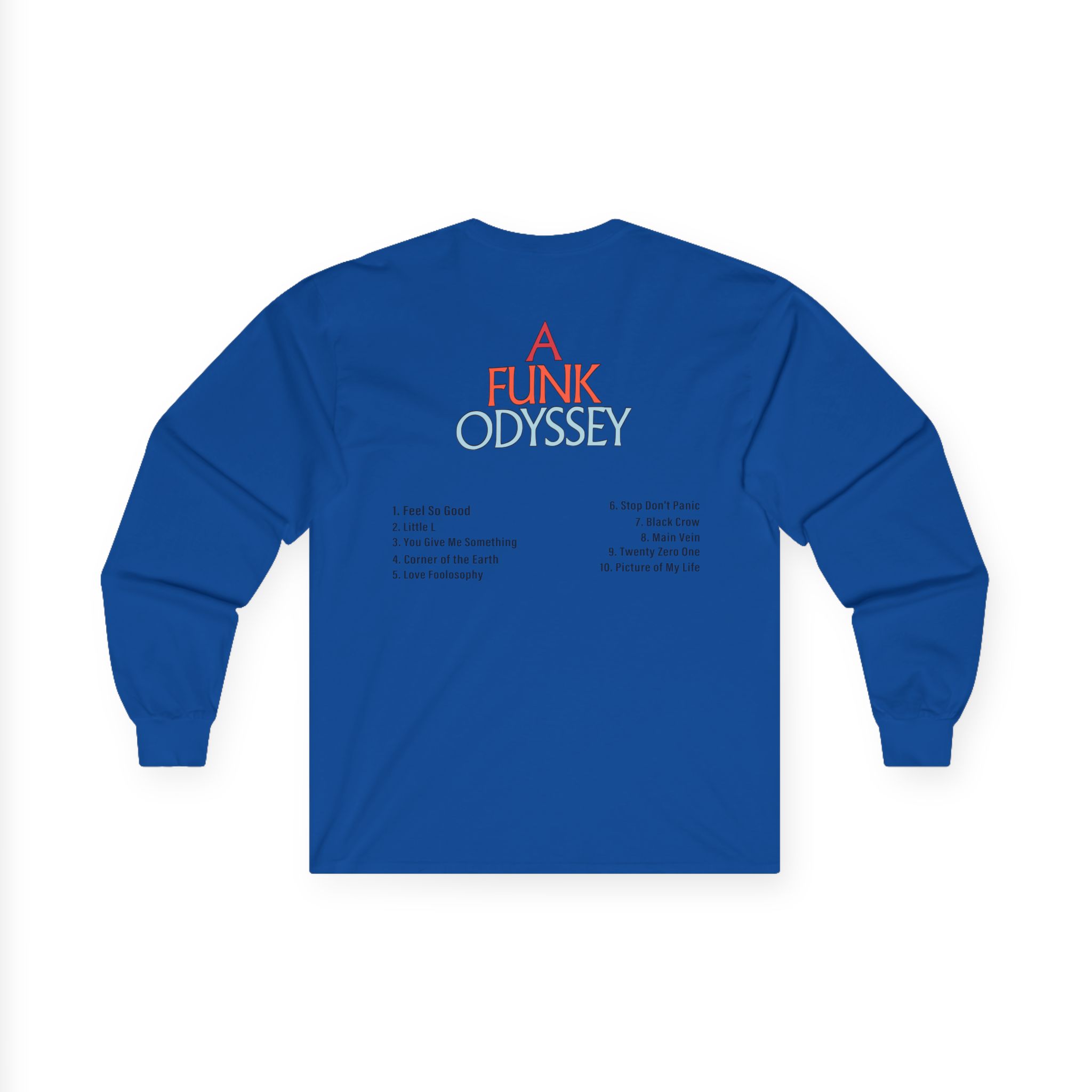 J Funk Odyssey Tracklist Unisex Ultra Cotton Long Sleeve Tee