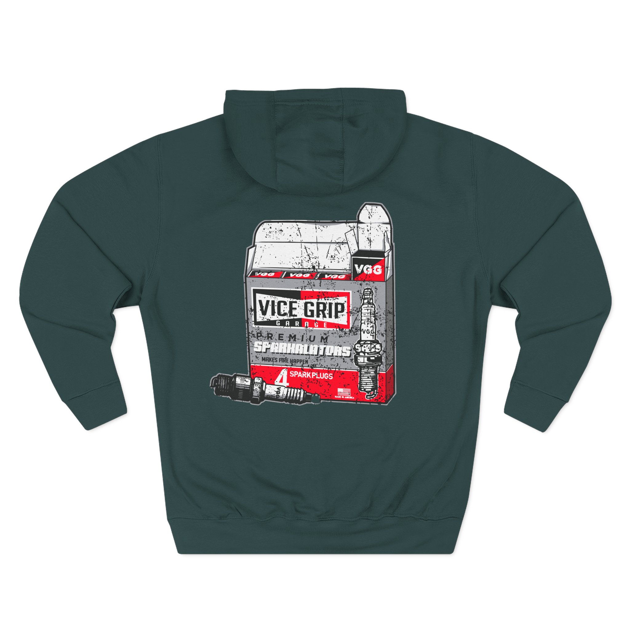 Vicegripgarage Premium Sparkalators Three-Panel Fleece Hoodie