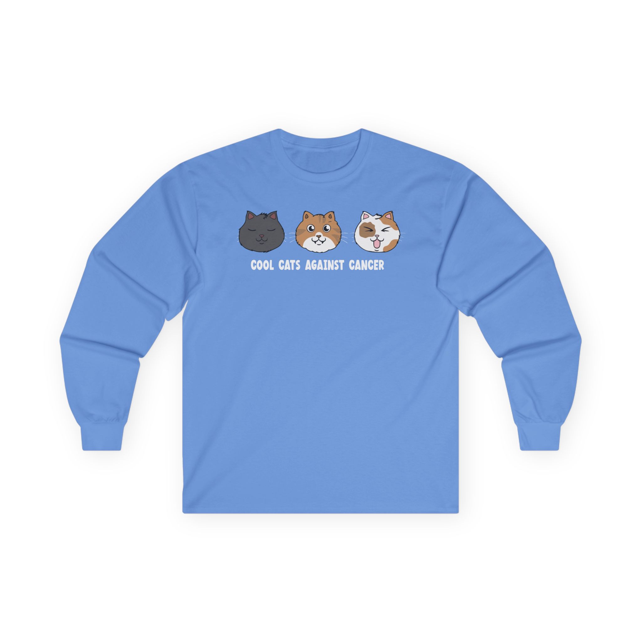 Lilsimsie Cool Cats Against Cancer Unisex Ultra Cotton Long Sleeve Tee