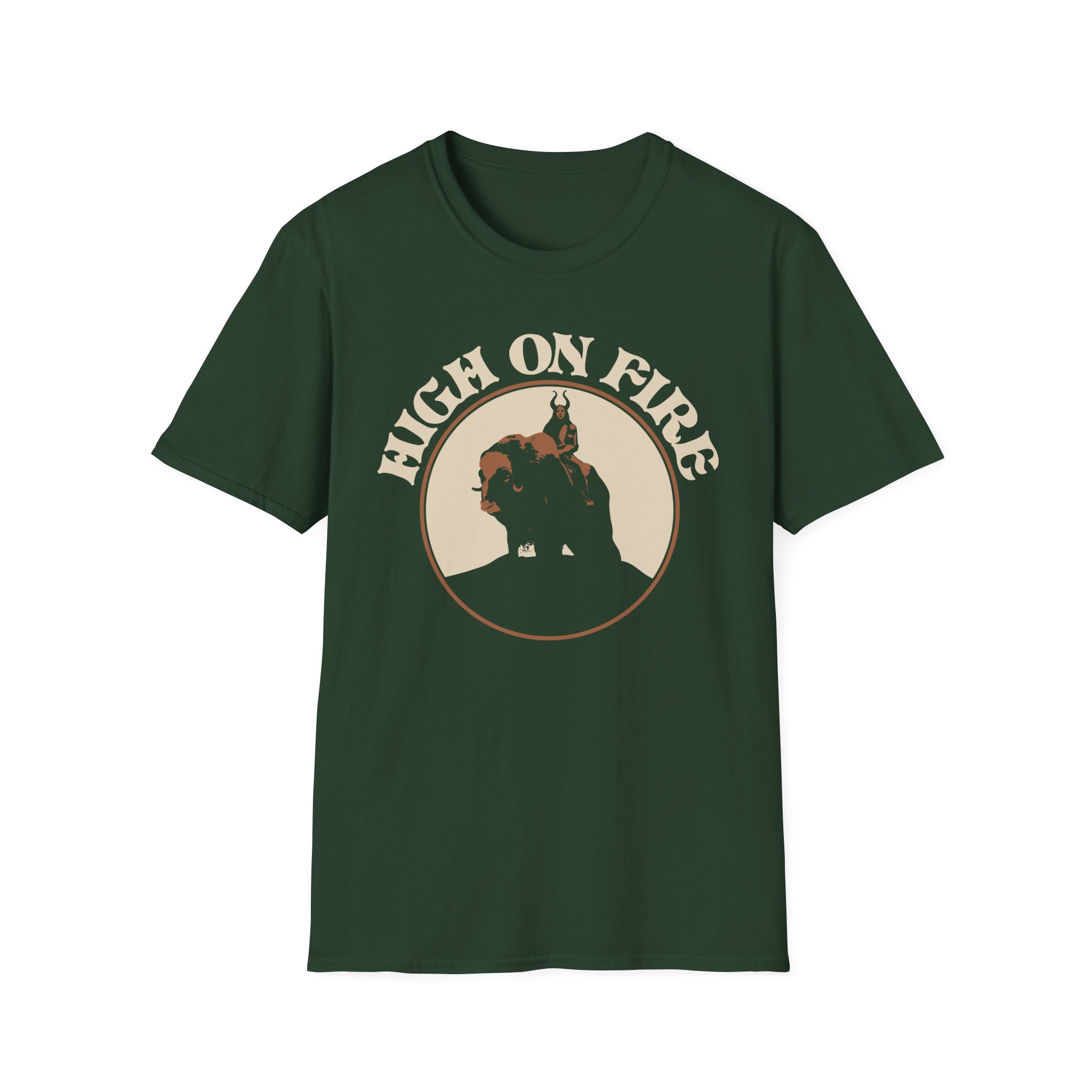 High on Fire Musk Ox Rider Unisex Softstyle T-Shirt