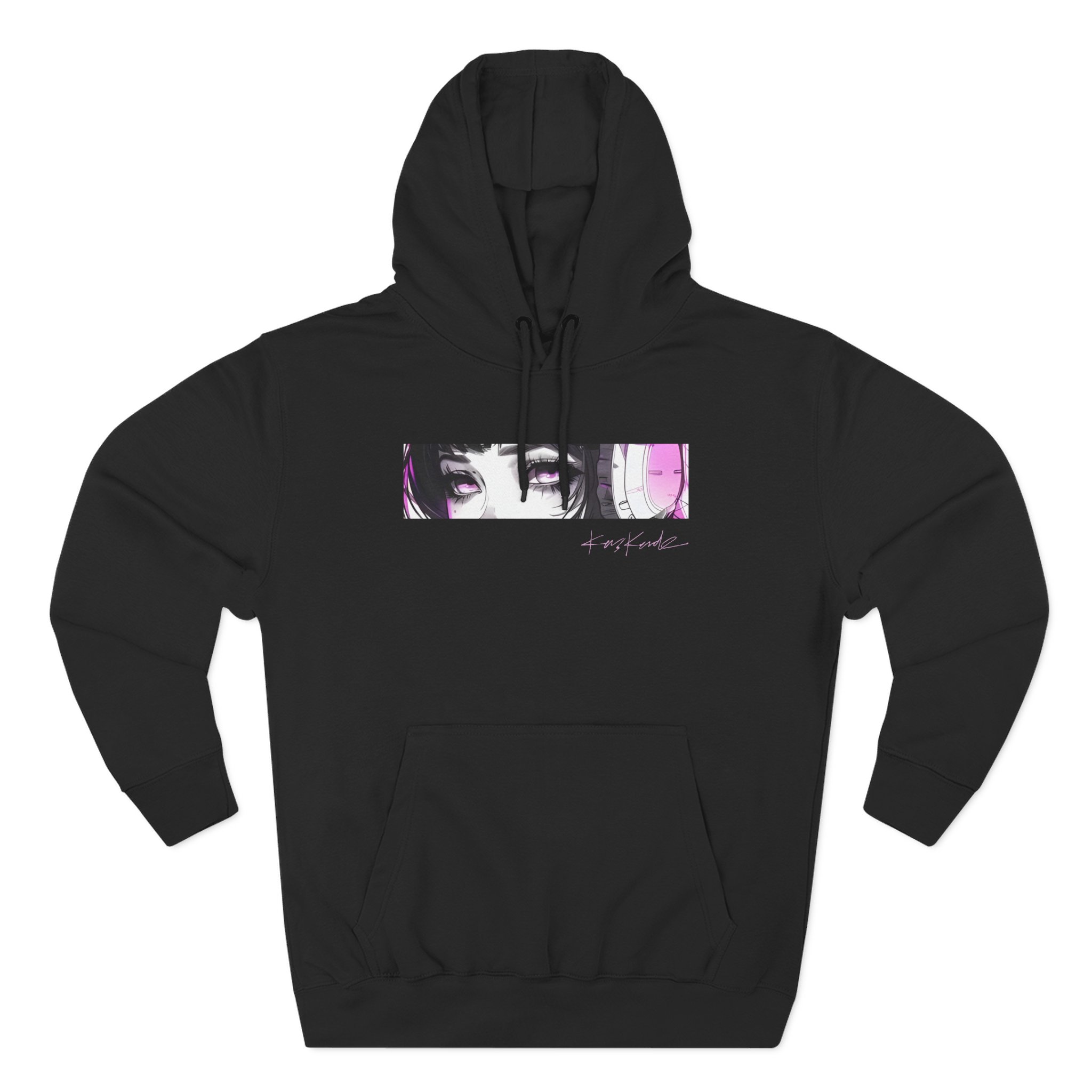 Kaskade Anime Eyes Three-Panel Fleece Hoodie