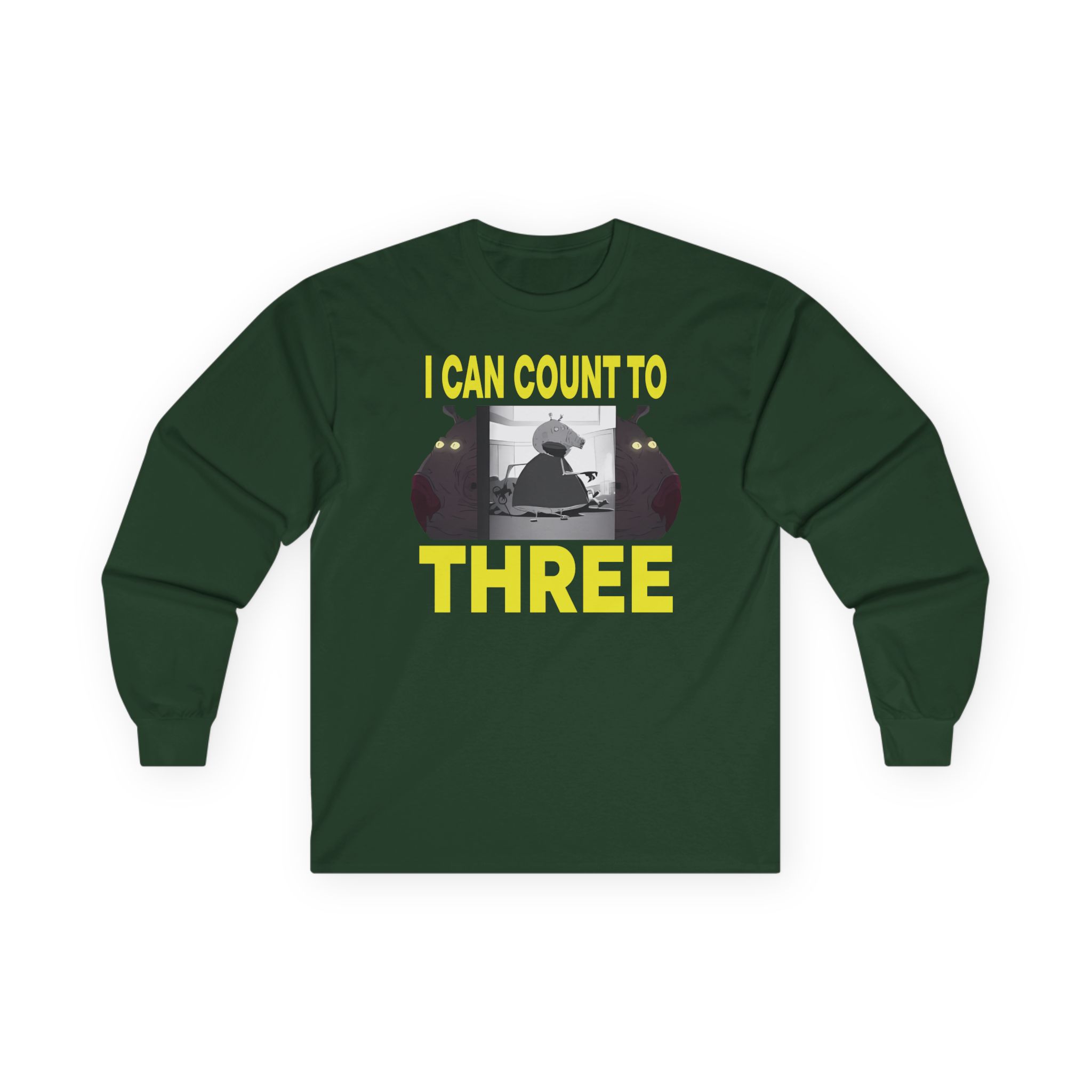 Papa Meat I Can Count to Three Unisex Ultra Cotton Long Sleeve Tee