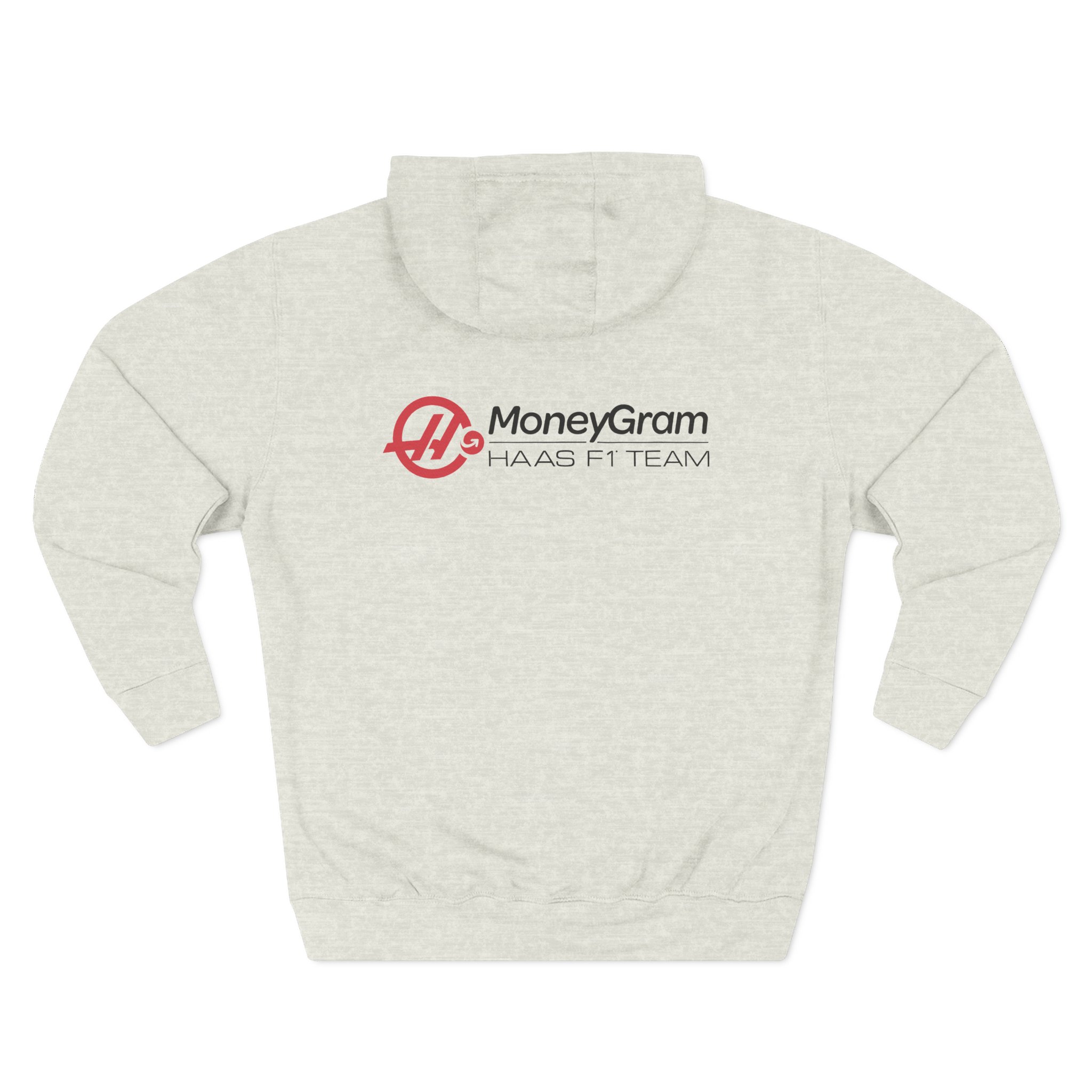 Haas F1 Small Logo Three-Panel Fleece Hoodie