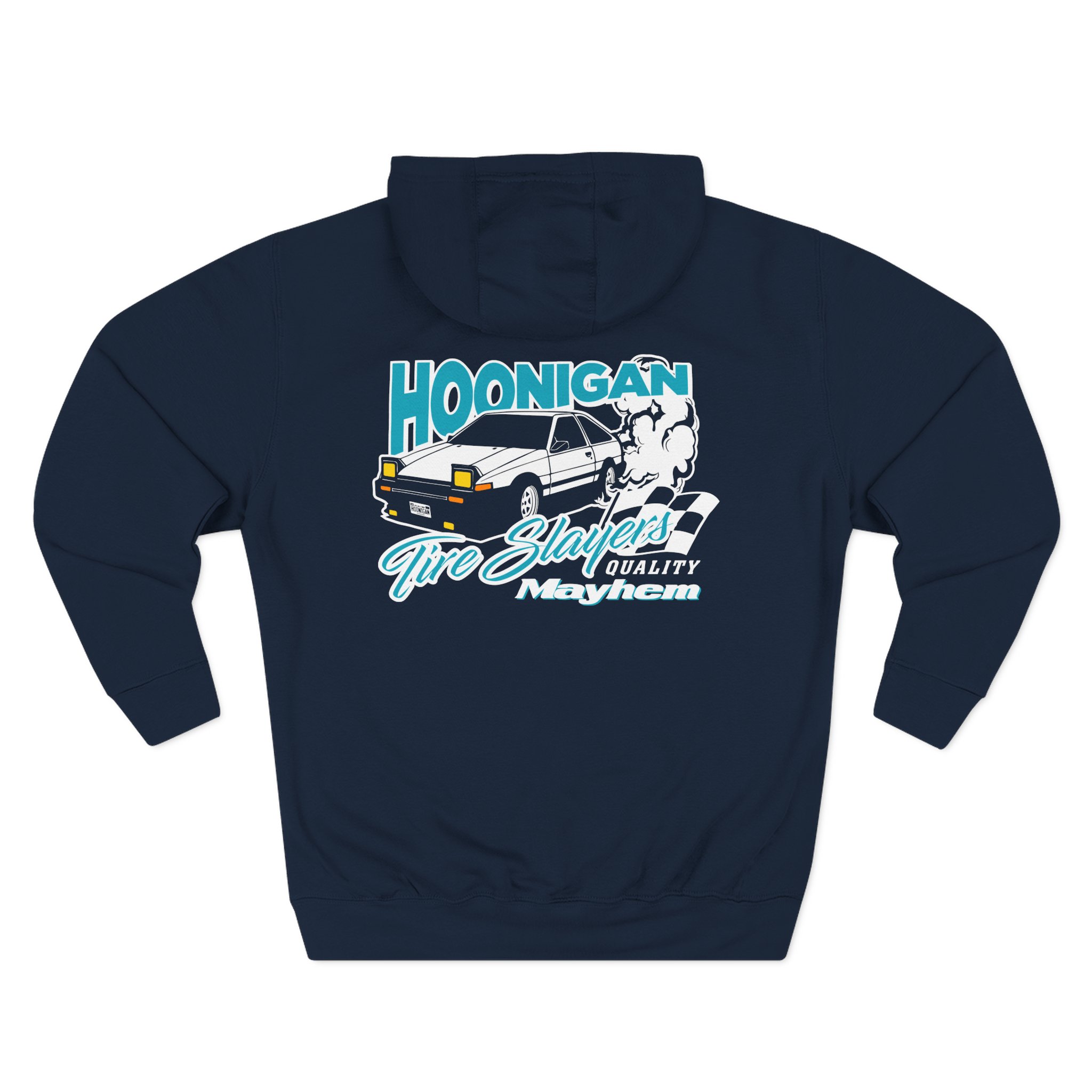 Ken Block Hoonigan 86 Tire Slayers Three-Panel Fleece Hoodie