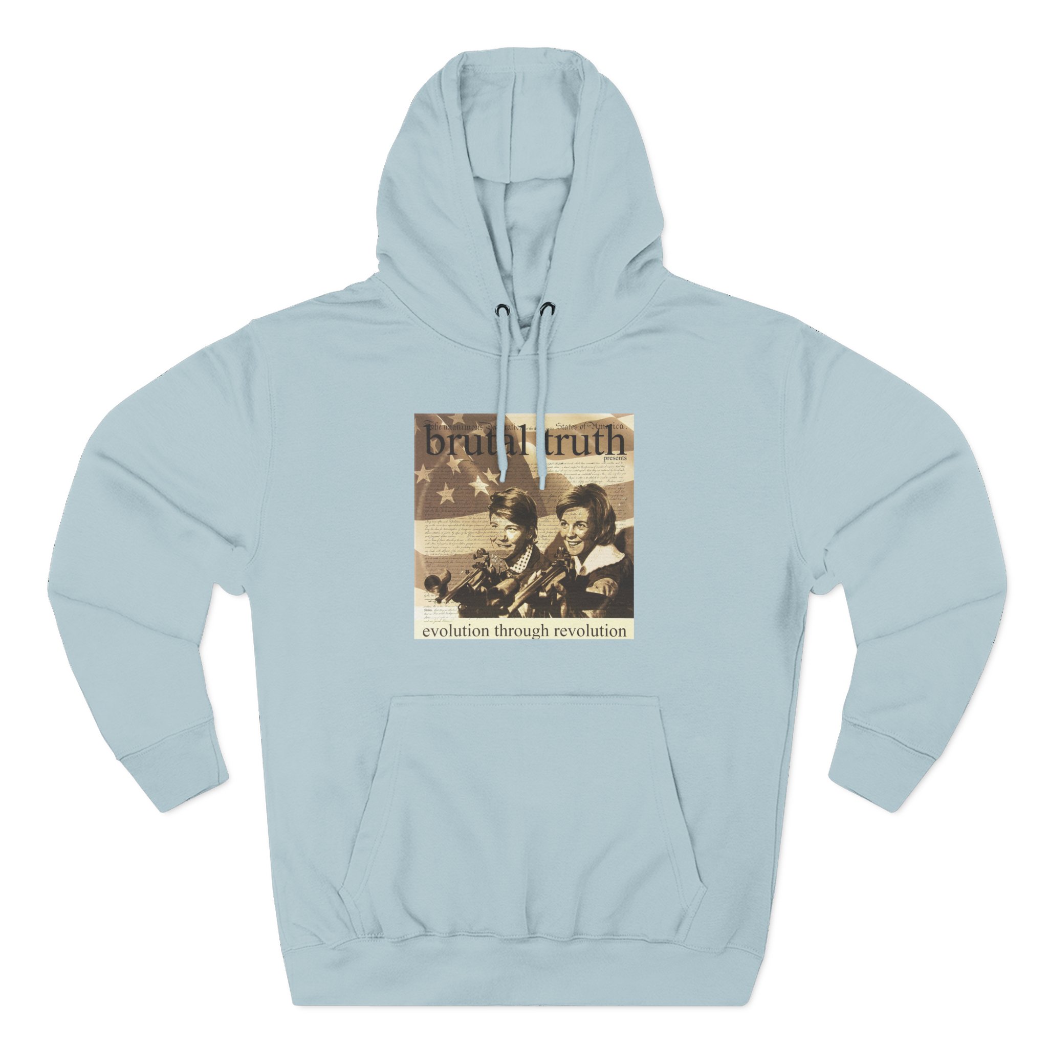 Brutal Truth Evolution Through Revolution Three-Panel Fleece Hoodie