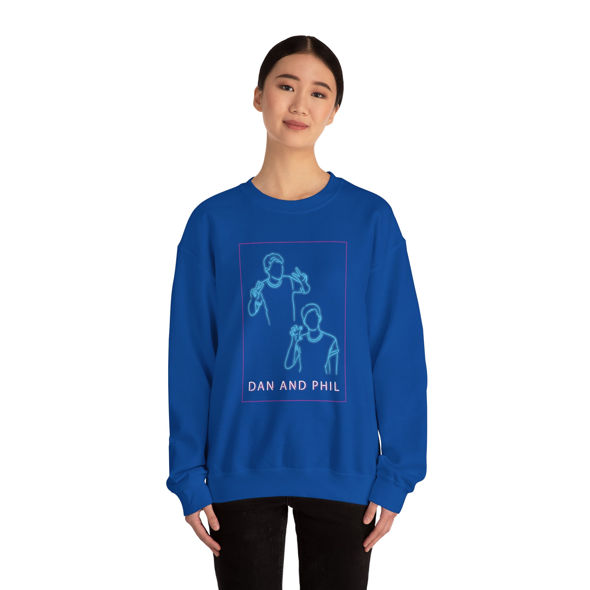 Dan And Phil Neon Unisex Heavy Blendâ„¢ Crewneck Sweatshirt