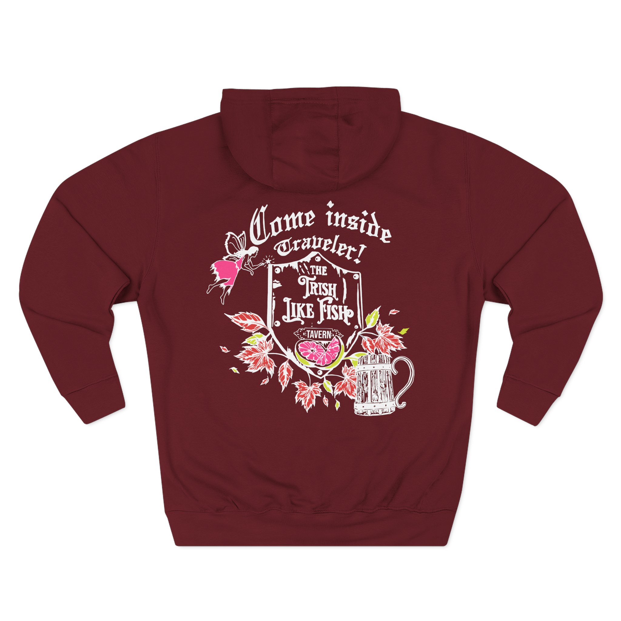 Just Trish Three-Panel Fleece Hoodie