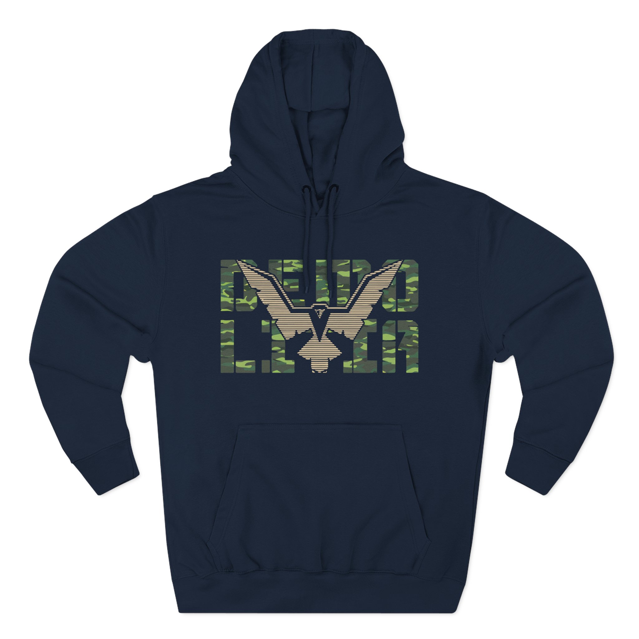 Demolition Ranch Eagle Emblem Three-Panel Fleece Hoodie