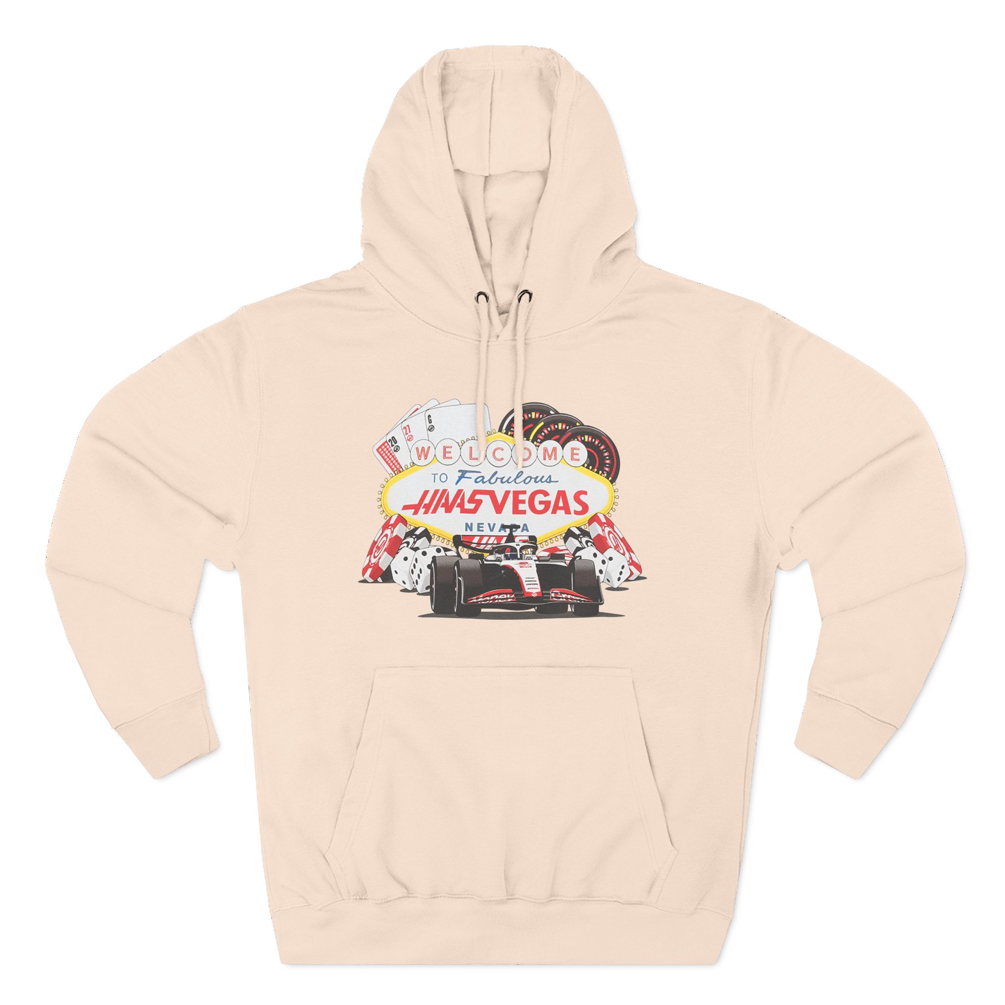 Haas F1 Las Vegas Gp Three-Panel Fleece Hoodie