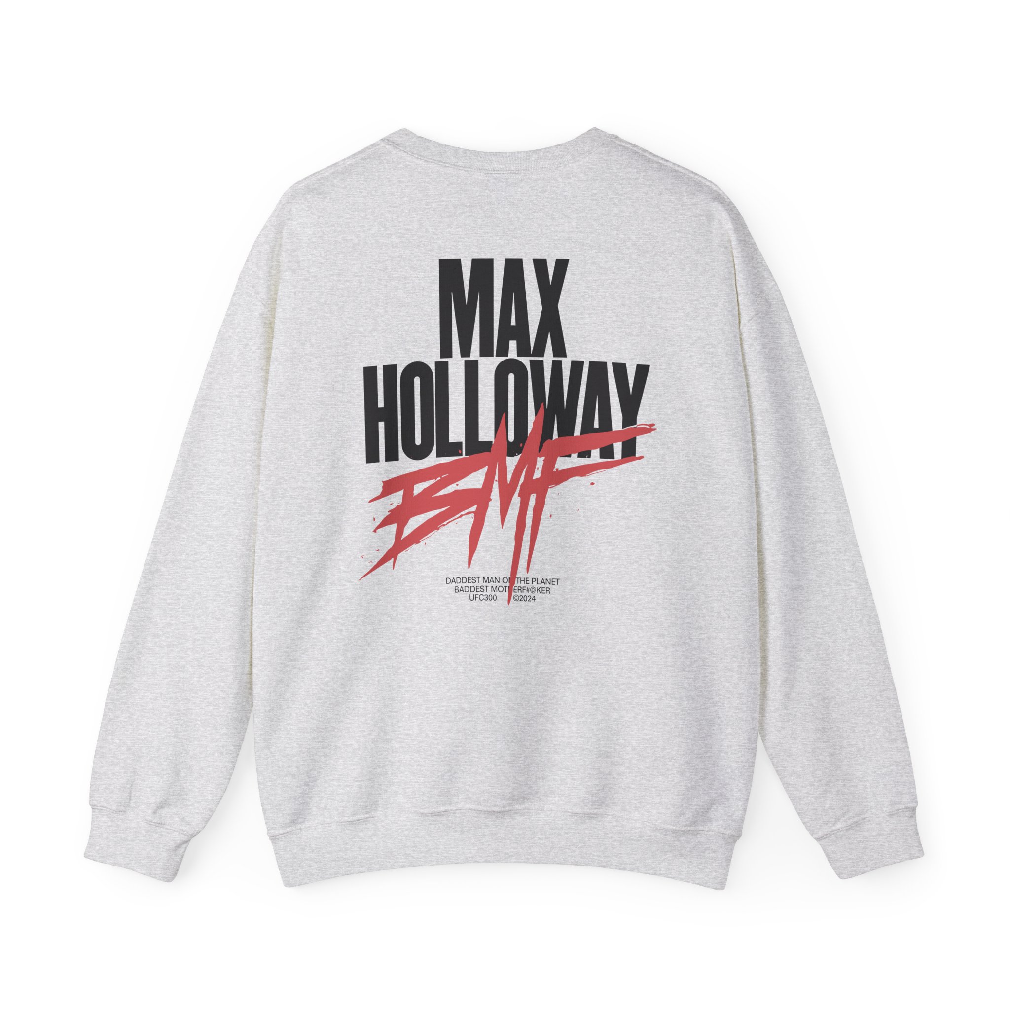 Max Holloway Dmp/bmf Unisex Heavy Blendâ„¢ Crewneck Sweatshirt